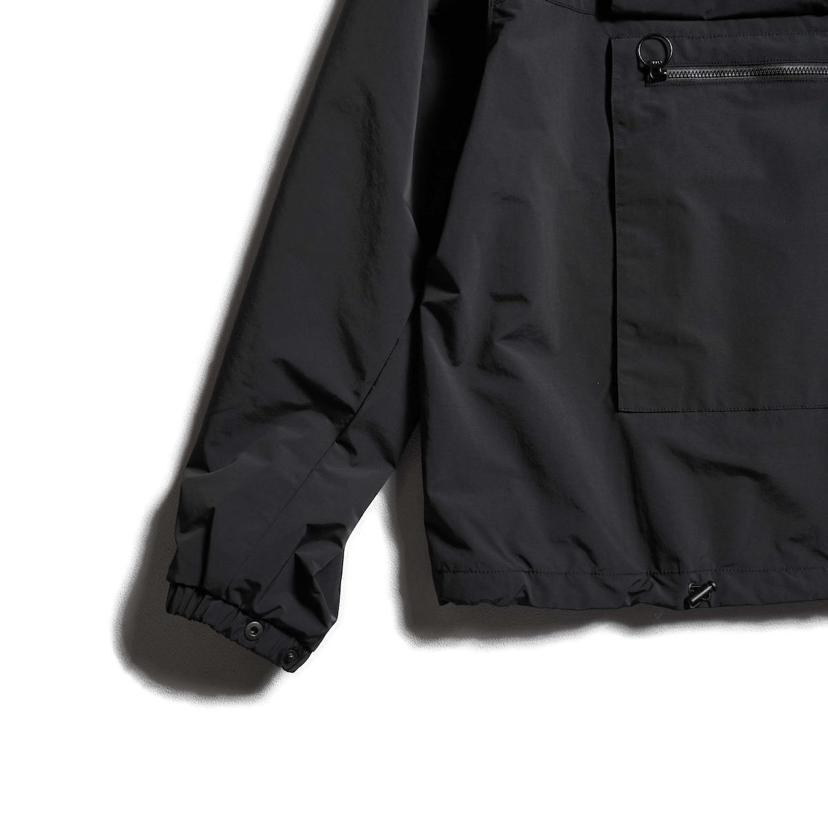 UNUSED / US2539 Pull over nylon jacket (Black)
