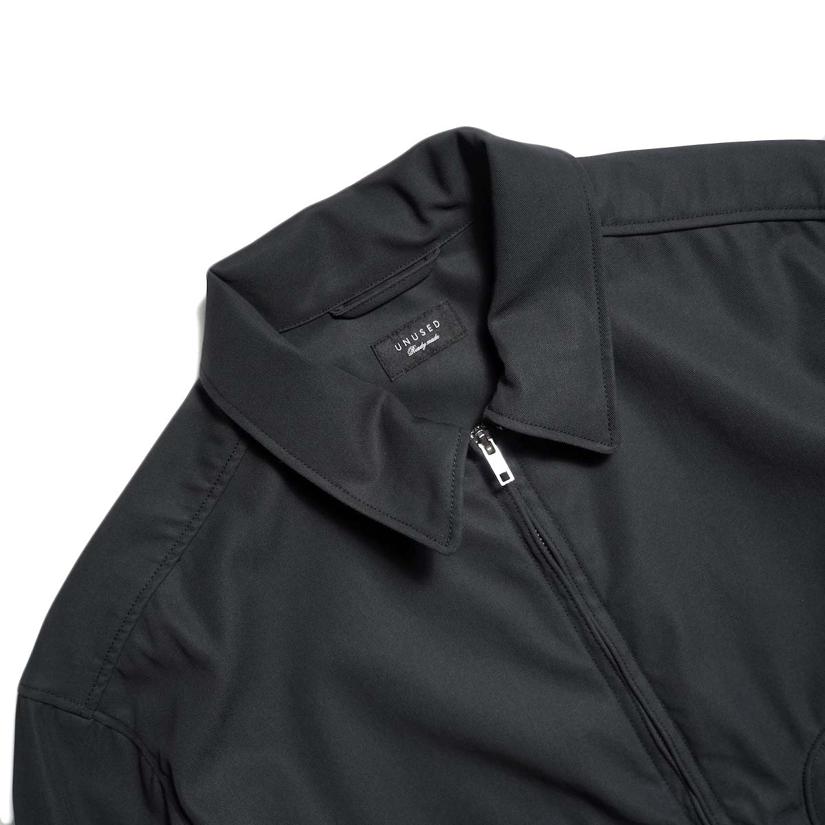 UNUSED / US2540 Drizzler jacket (Black) 襟元
