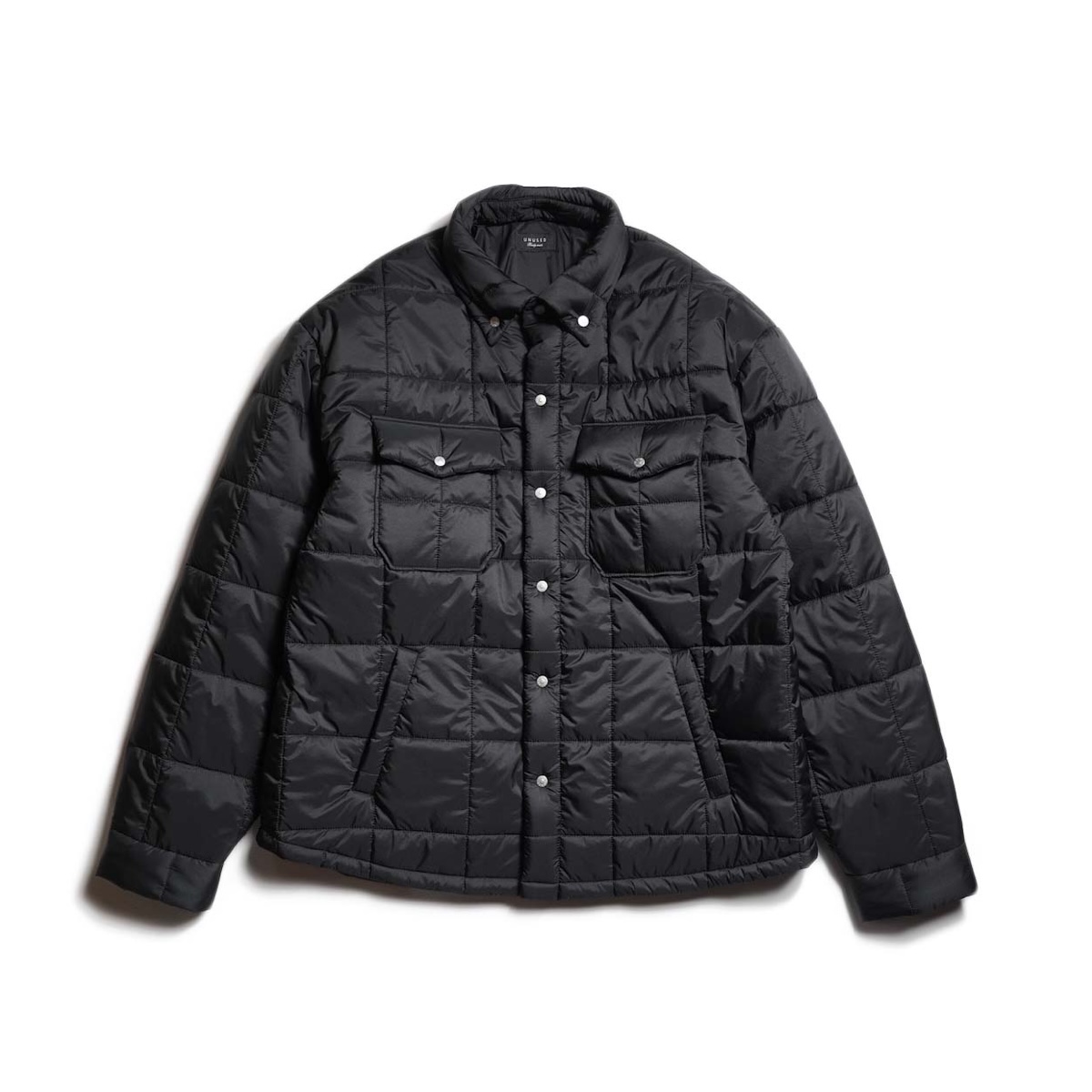 UNUSED / US2570 Padding quilted shirt (Black)