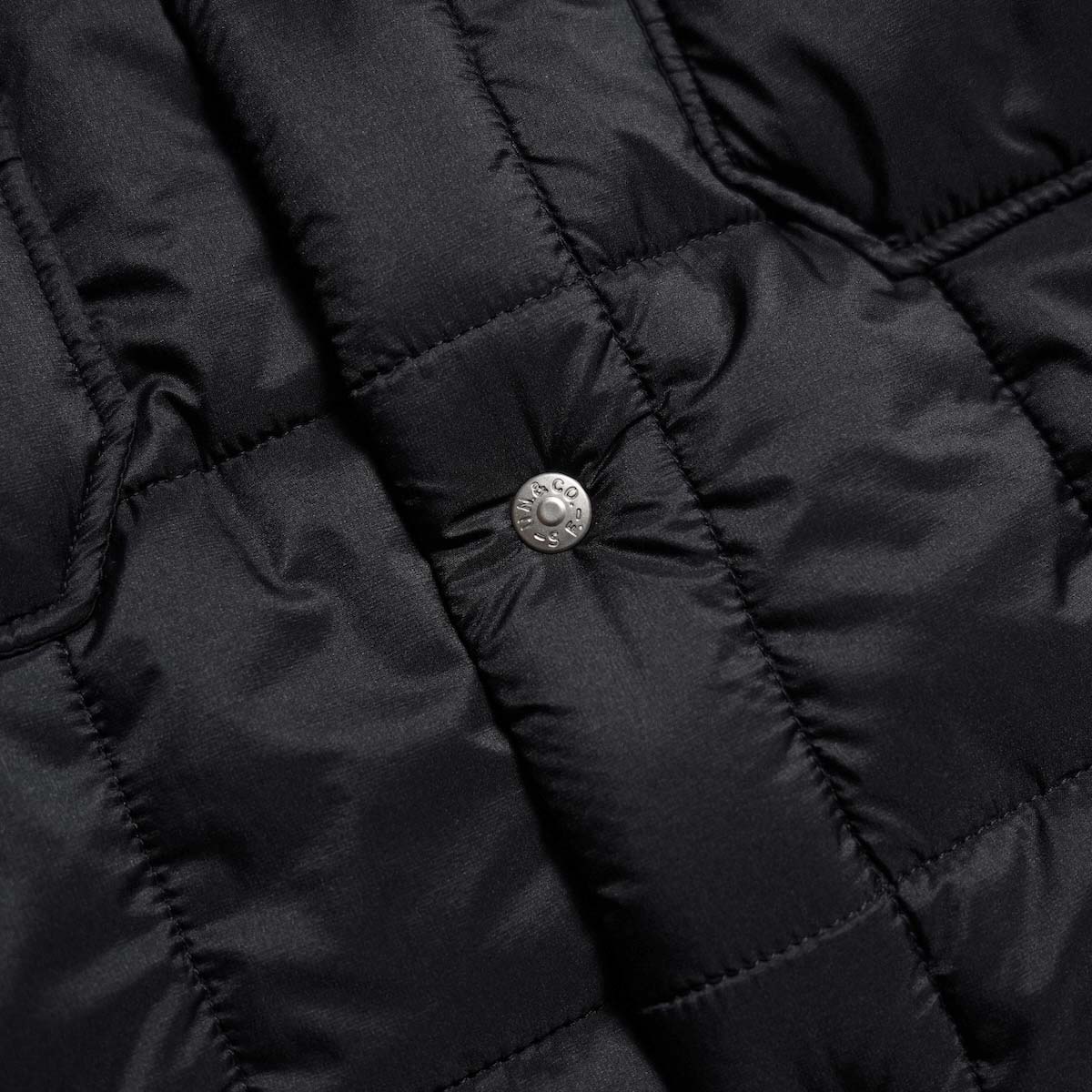 UNUSED / US2570 Padding quilted shirt (Black) ボタン