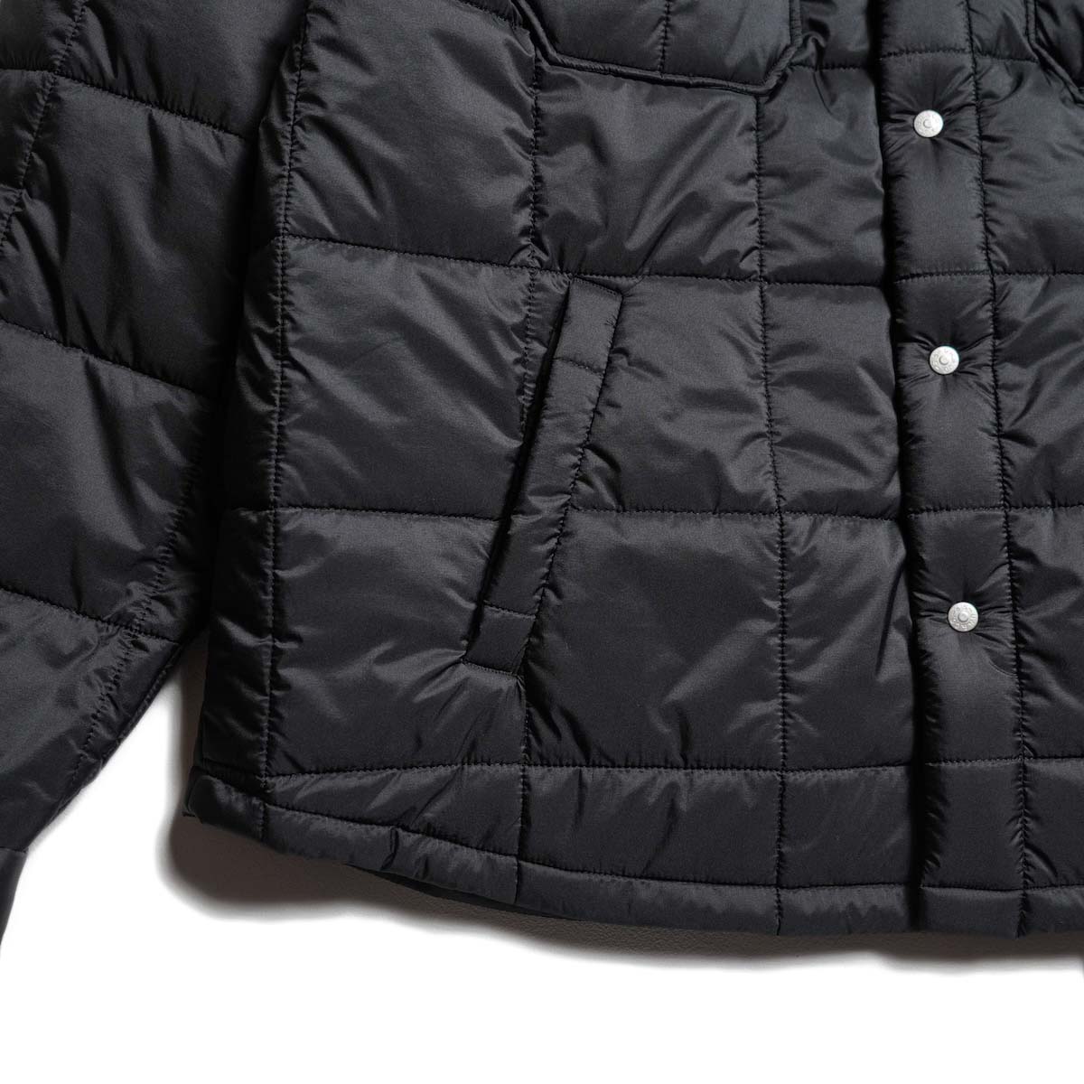 UNUSED / US2570 Padding quilted shirt (Black) 裾