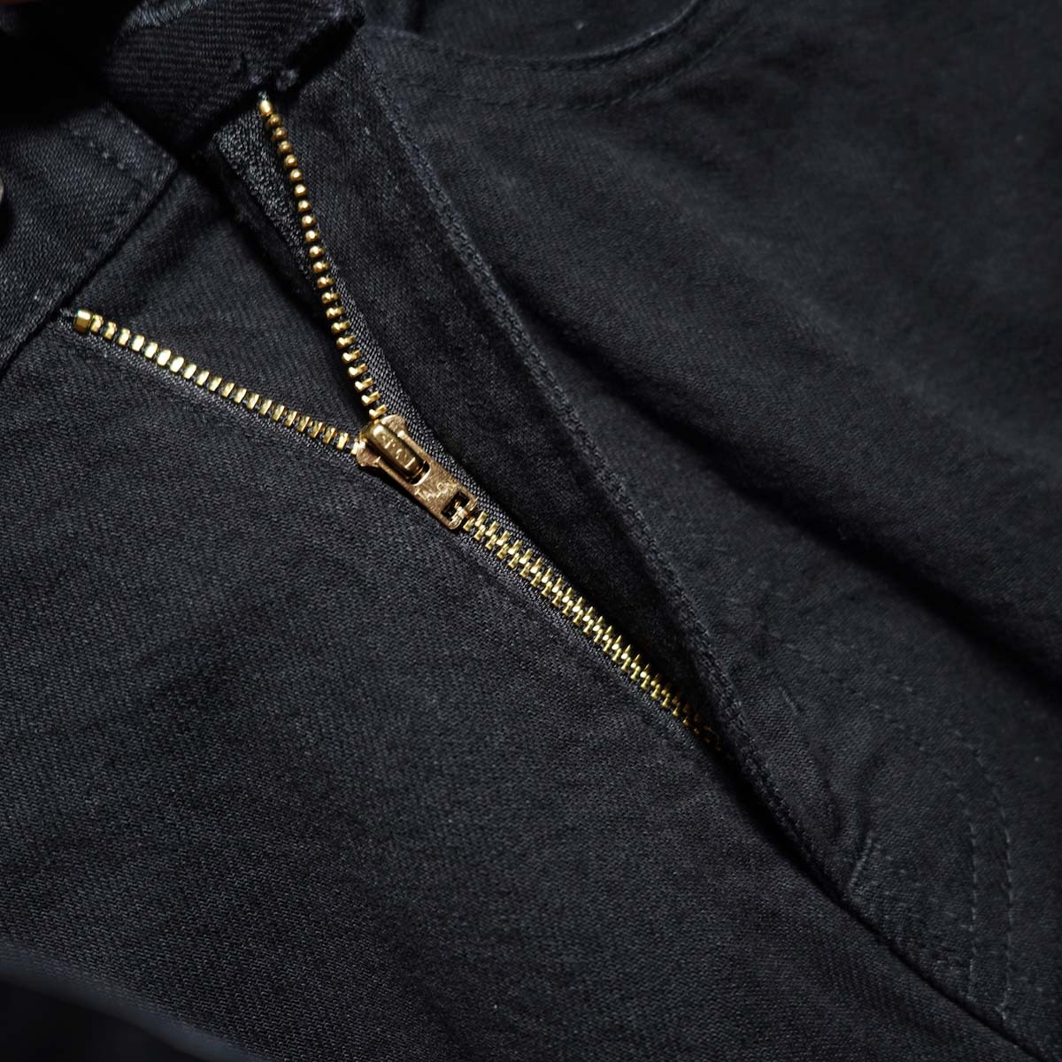 UNUSED / UW1186 Denim pants (Black) TALONジップ