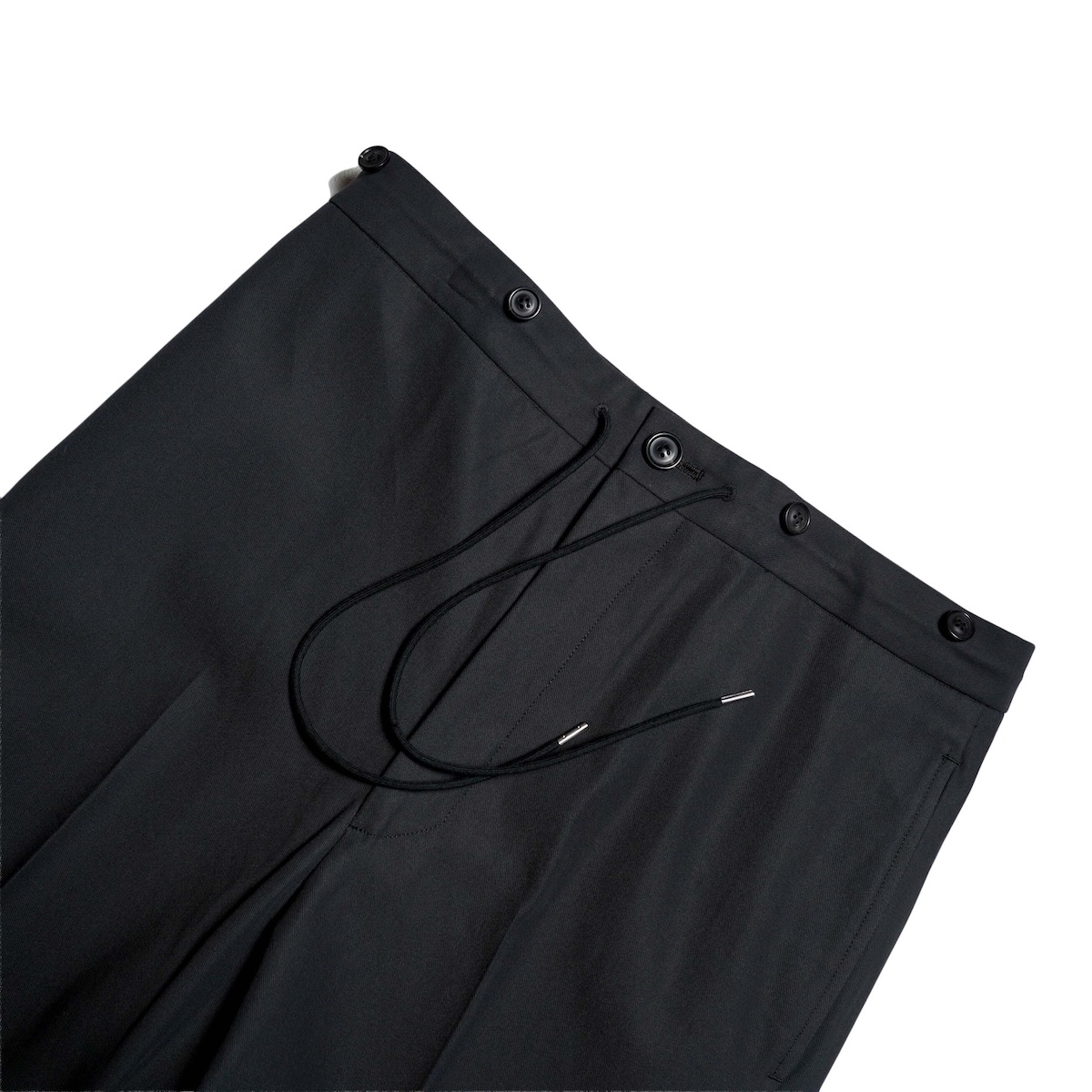 UNUSED / UW1188 Slacks (Black) ウエスト、ドローコード