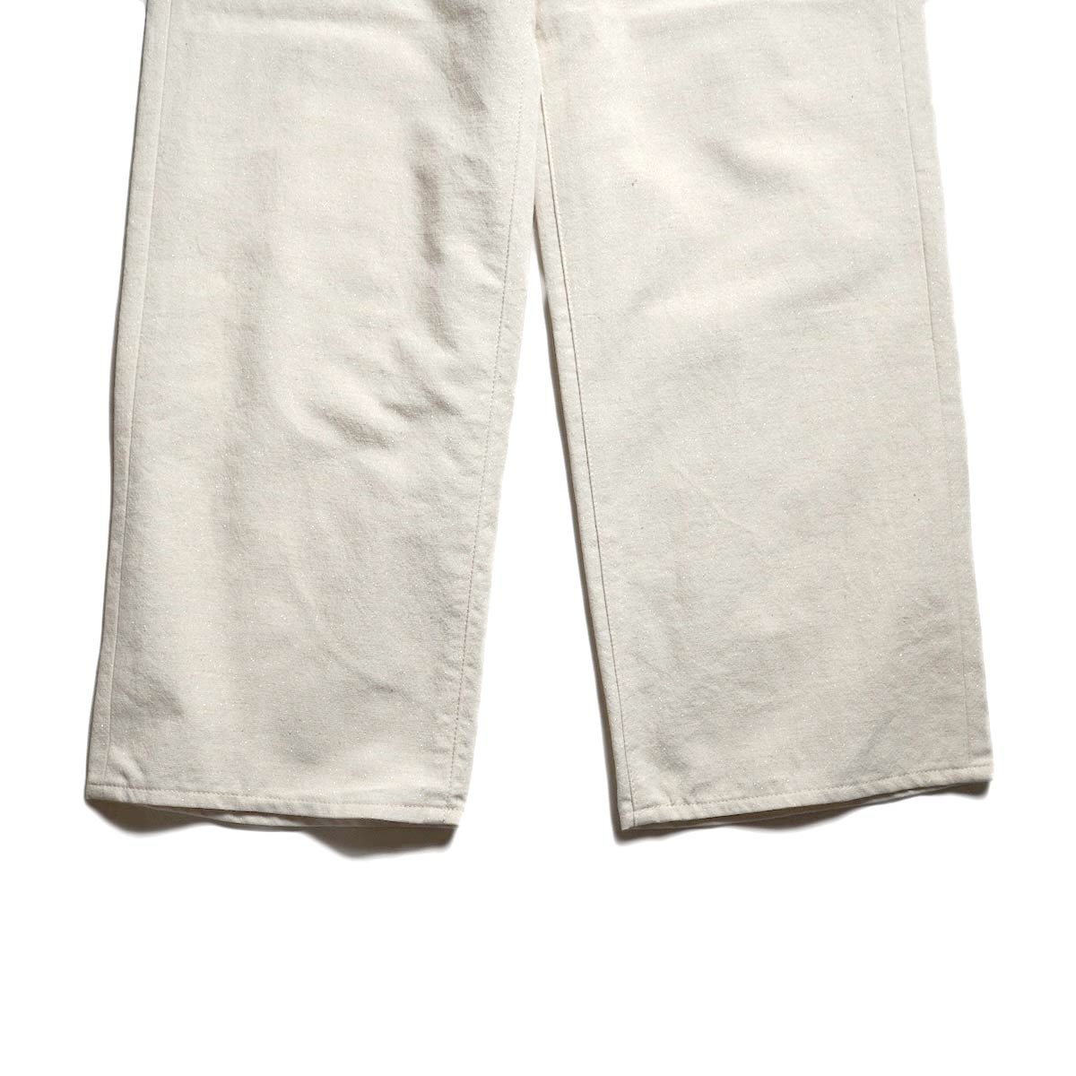 UNUSED / UW1192 Wide glitter pants (Beige) 裾