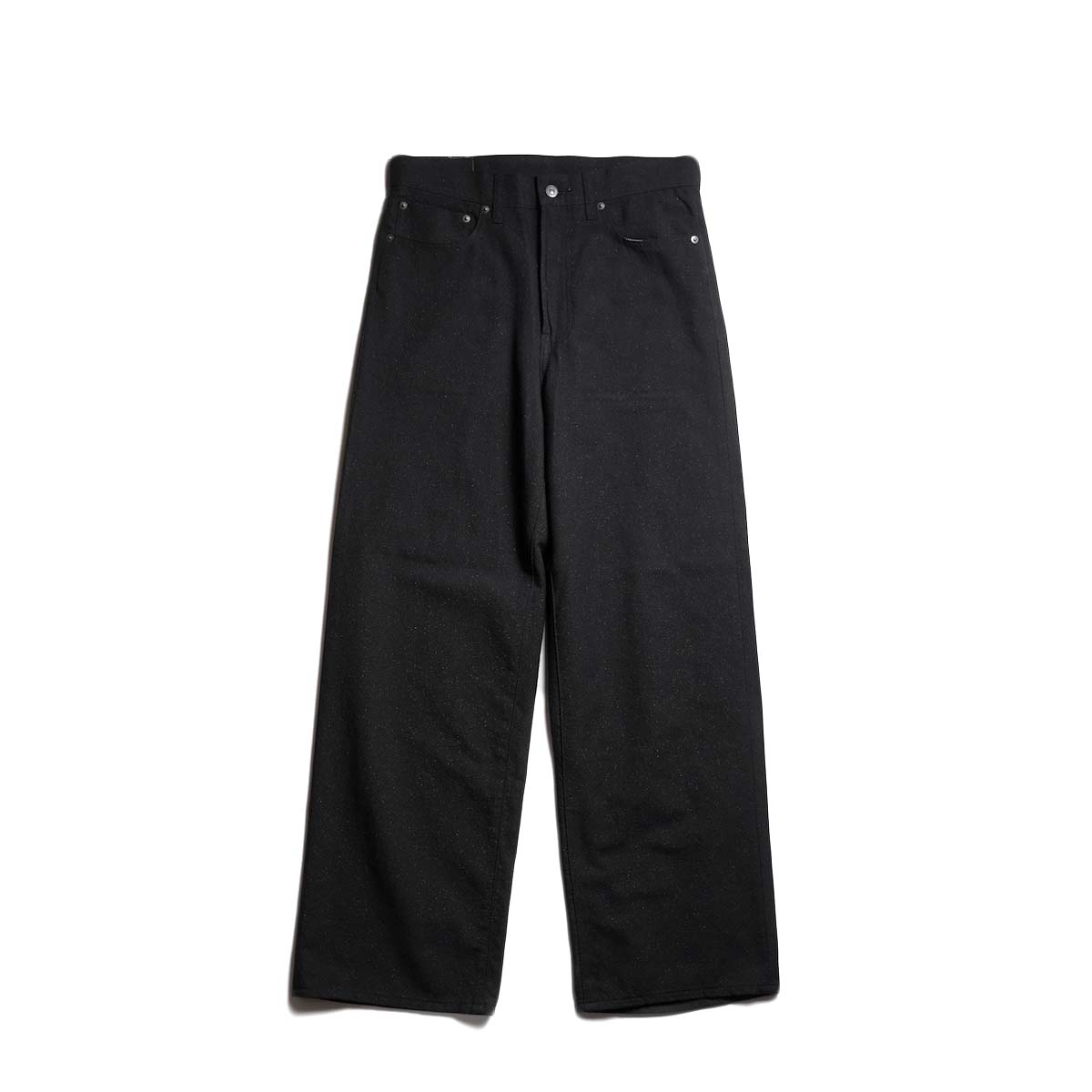 UNUSED / UW1192 Wide glitter pants (Black)