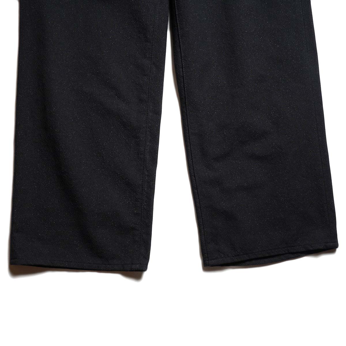 UNUSED / UW1192 Wide glitter pants (Black)
