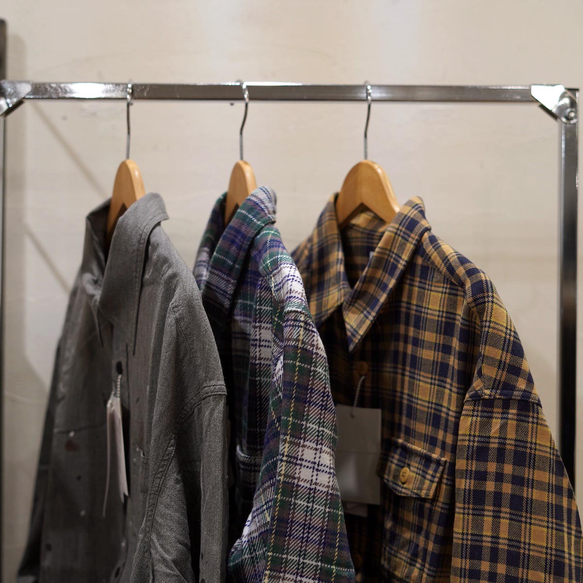 VISVIM / LUMBER CHECK L/S (Navy)