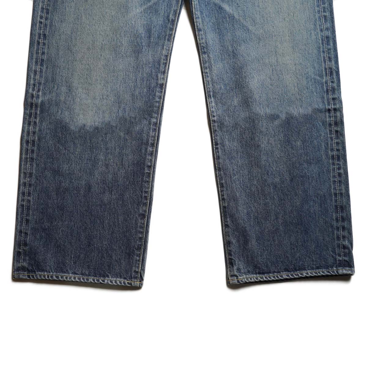 VISVIM / SOCIAL SCULPTURE 01 WIDE DMGD-48 (Indigo) 裾