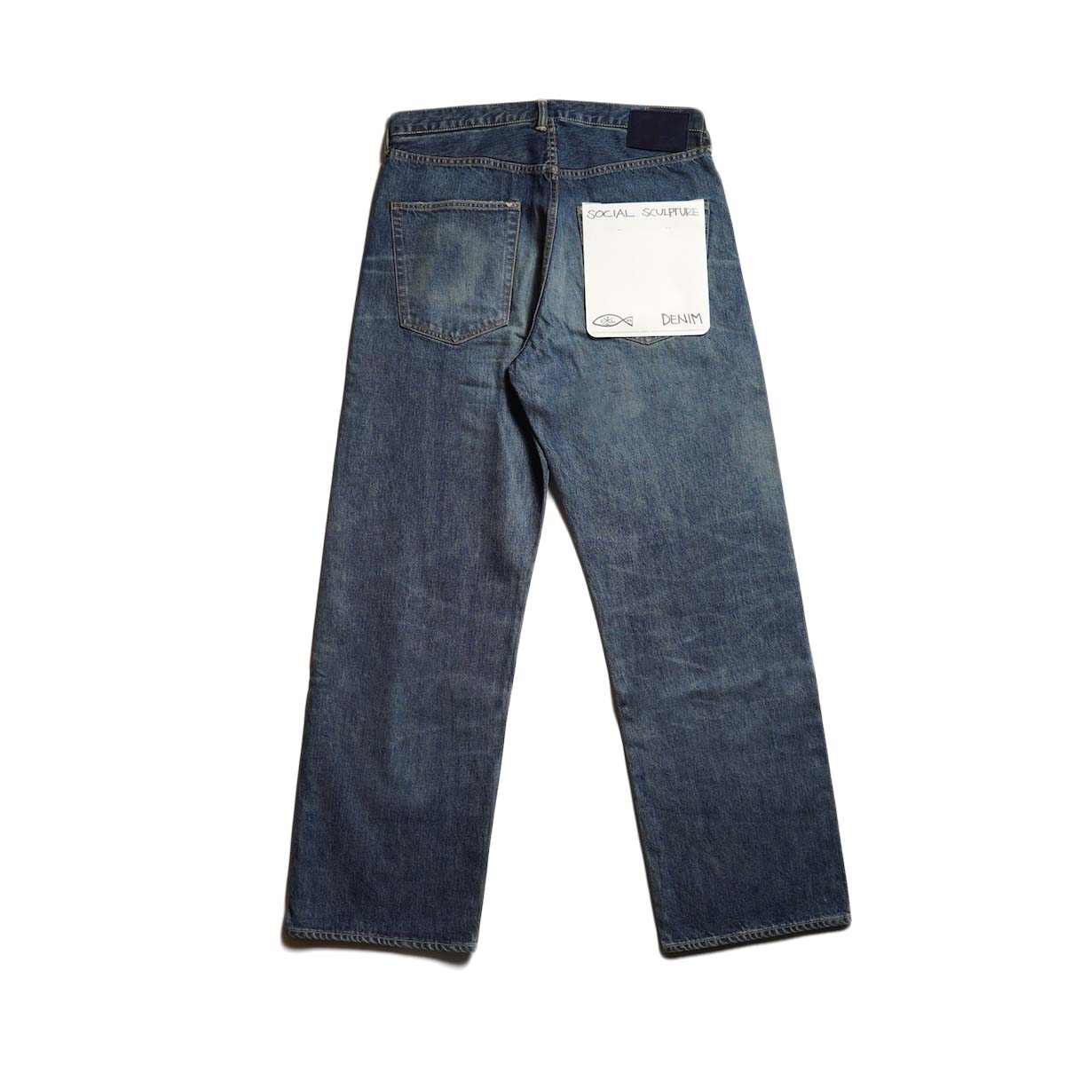 VISVIM / SOCIAL SCULPTURE 01 WIDE DMGD-48 (Indigo) 背面
