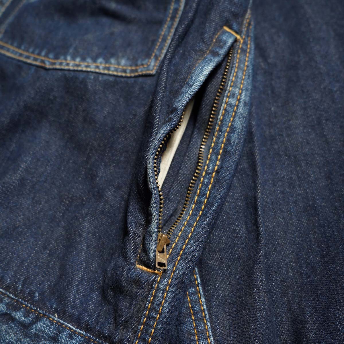 VISVIM / SS 102XX JKT DMGD MUD (Indigo) サイドポケット