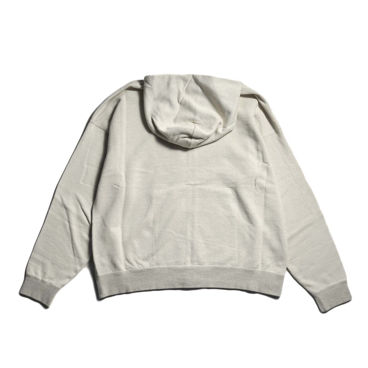 VISVIM / JUMBO SB HOODIE F.Z. DMGD (Grey) 背面