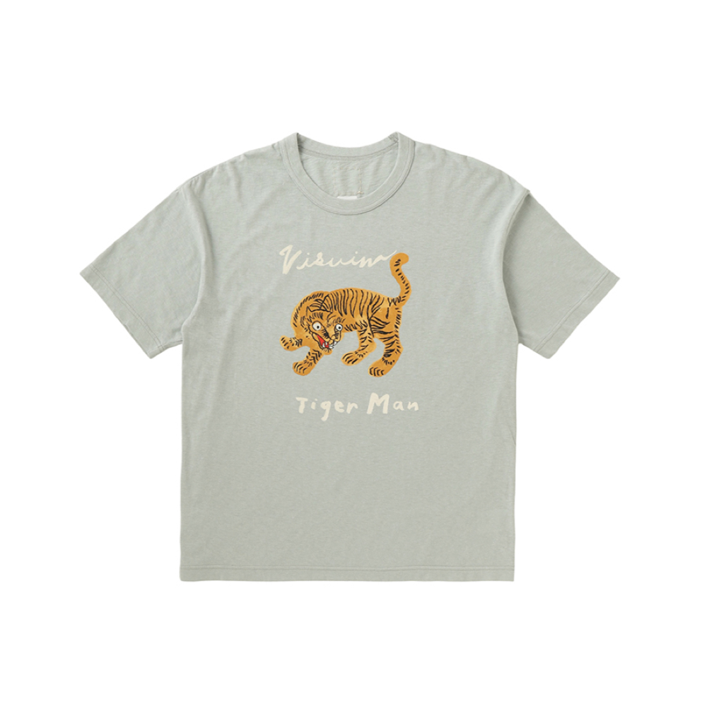 VISVIM / JUMBO TEE S/S TIGER MAN (LT.Blue)
