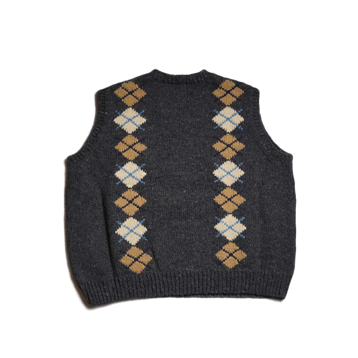 VISVIM / DIAMANTE VEST KNIT (Gray) 背面