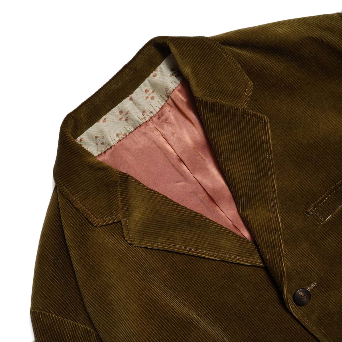 VISVIM / BURNSTONE BLAZER RIDGE CORDS (Brown) ラペル