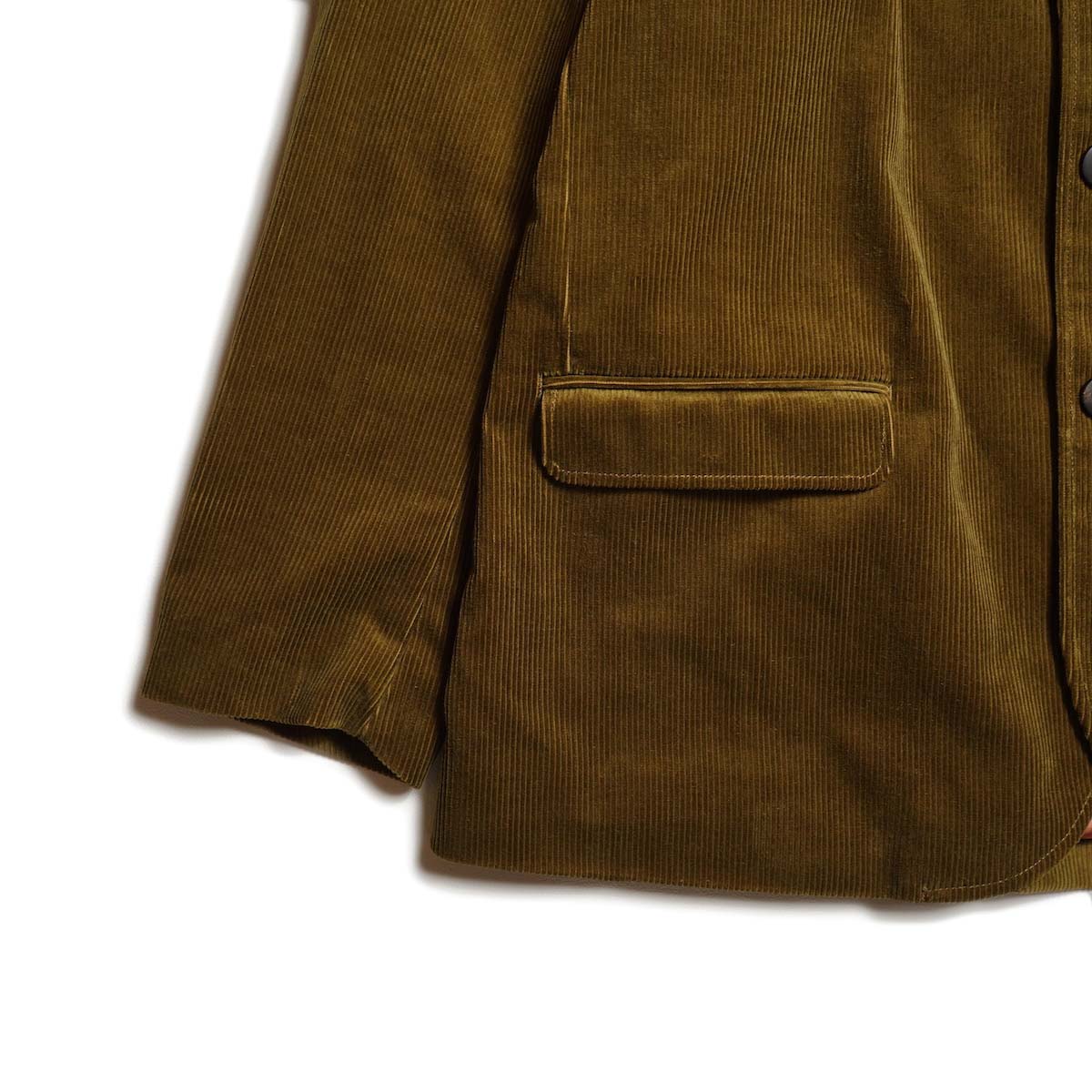 VISVIM / BURNSTONE BLAZER RIDGE CORDS (Brown) 裾