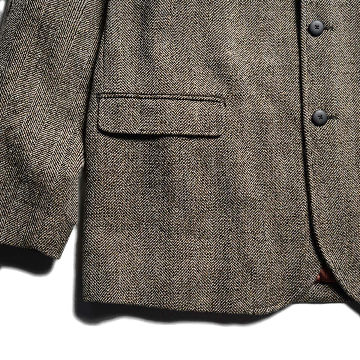 VISVIM / BURNSTONE BLAZER TWEED (Brown) ポケット