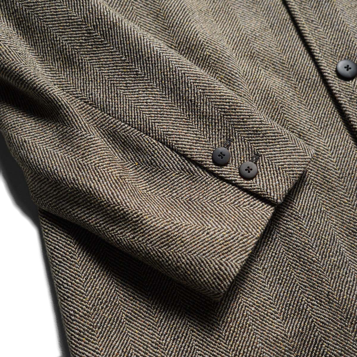 VISVIM / BURNSTONE BLAZER TWEED (Brown) 袖先