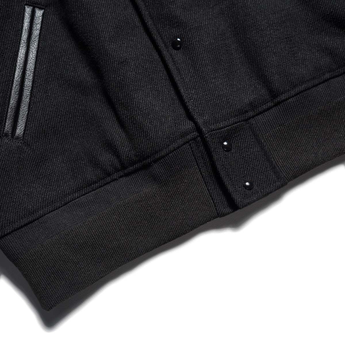 VISVIM / VARSITY JKT (Black) 裾リブ