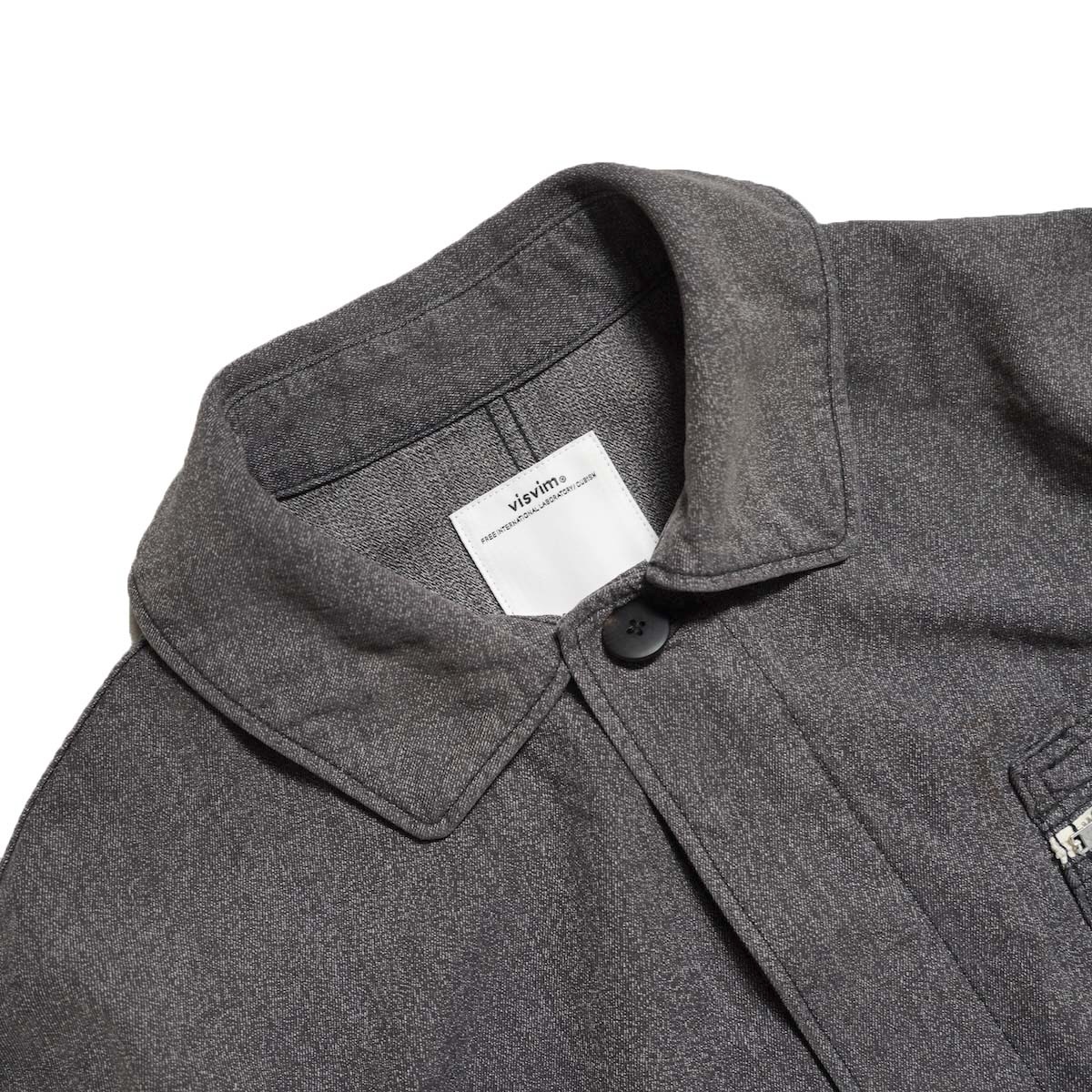 VISVIM / ECLAIR COVERALL (Grey) 襟元