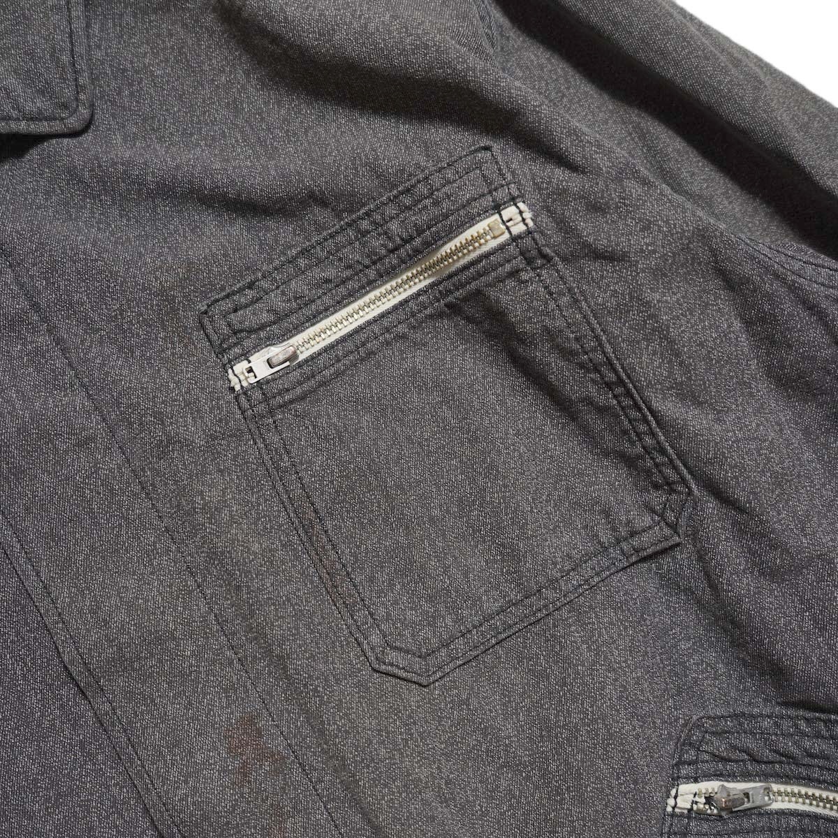 VISVIM / ECLAIR COVERALL (Grey) 胸ポケット