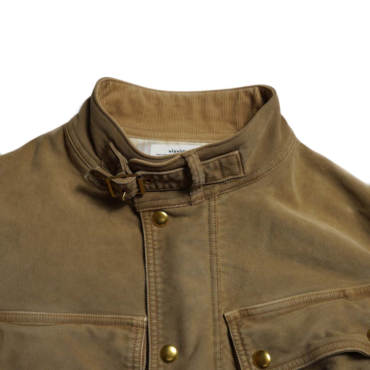 VISVIM / ALTA FIELD JKT G.CORDS (Khaki) 襟元