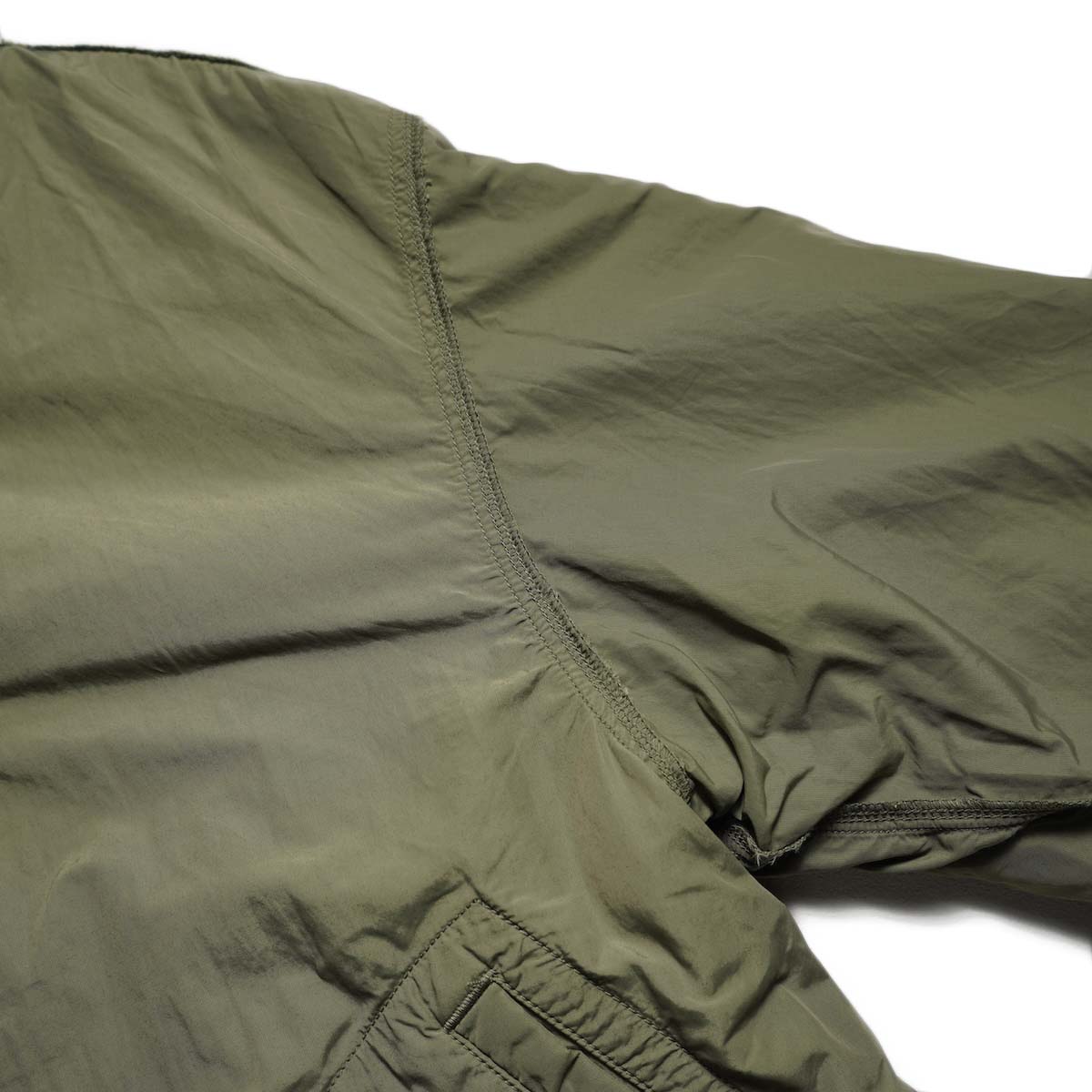 VISVIM / ALTMAN LINER JKT (Olive) A面-肩周り