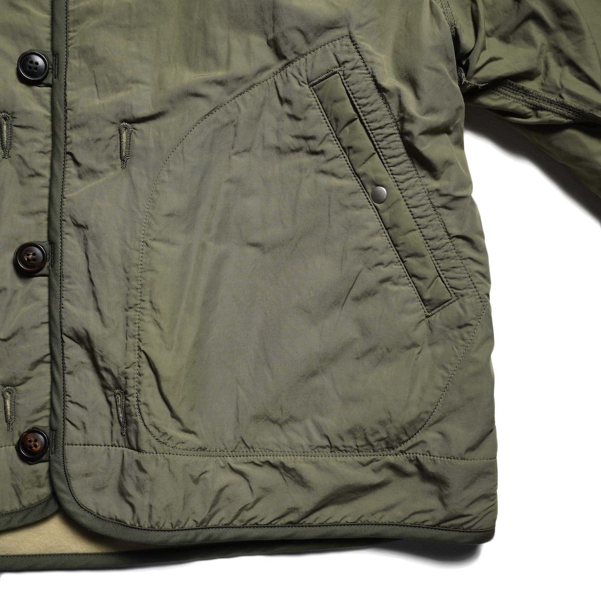 VISVIM / ALTMAN LINER JKT (Olive) A面-ポケット