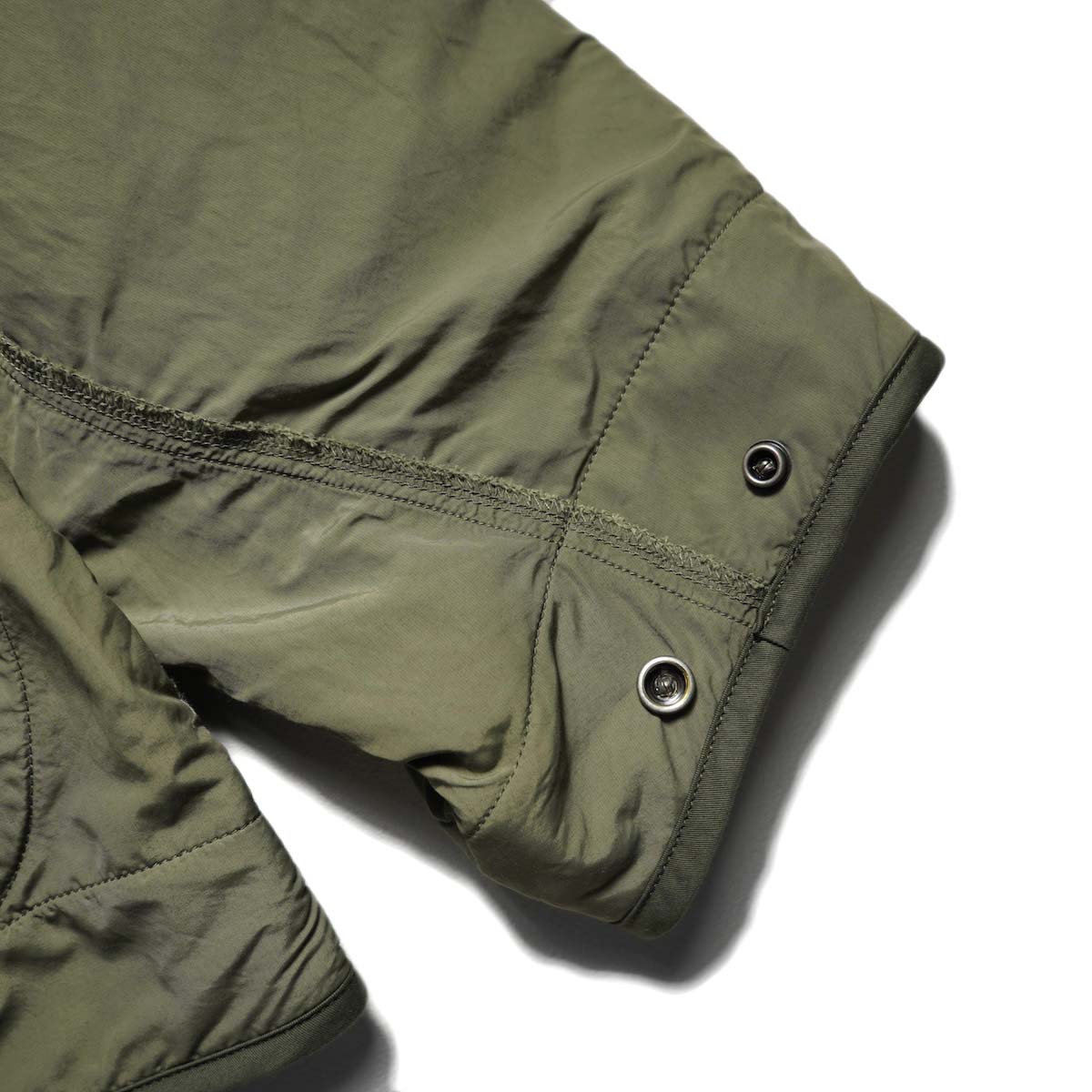 VISVIM / ALTMAN LINER JKT (Olive) A面-袖ボタン