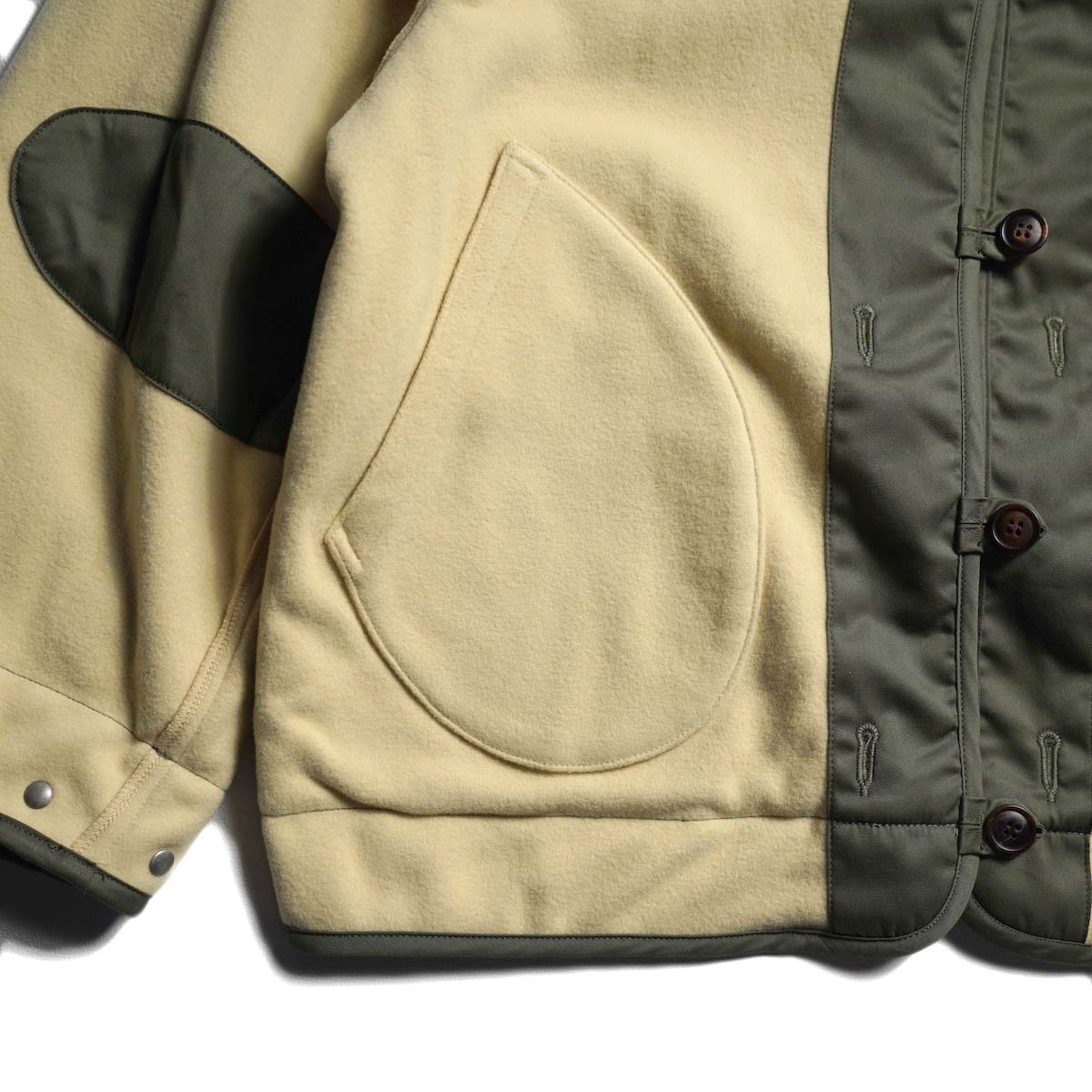 VISVIM / ALTMAN LINER JKT (Olive) B面-ポケット