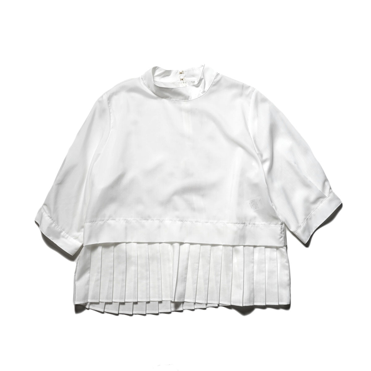 WHYTO. / hem pleats blouse (Off White)