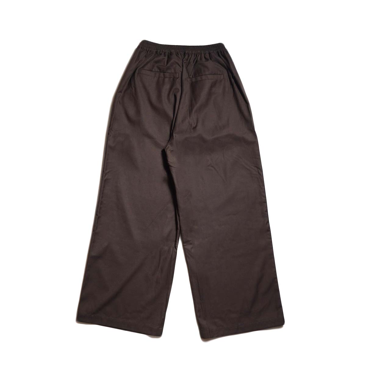 WHYTO. / SIDE VELOUR LINE PANTS (Brown) 背面