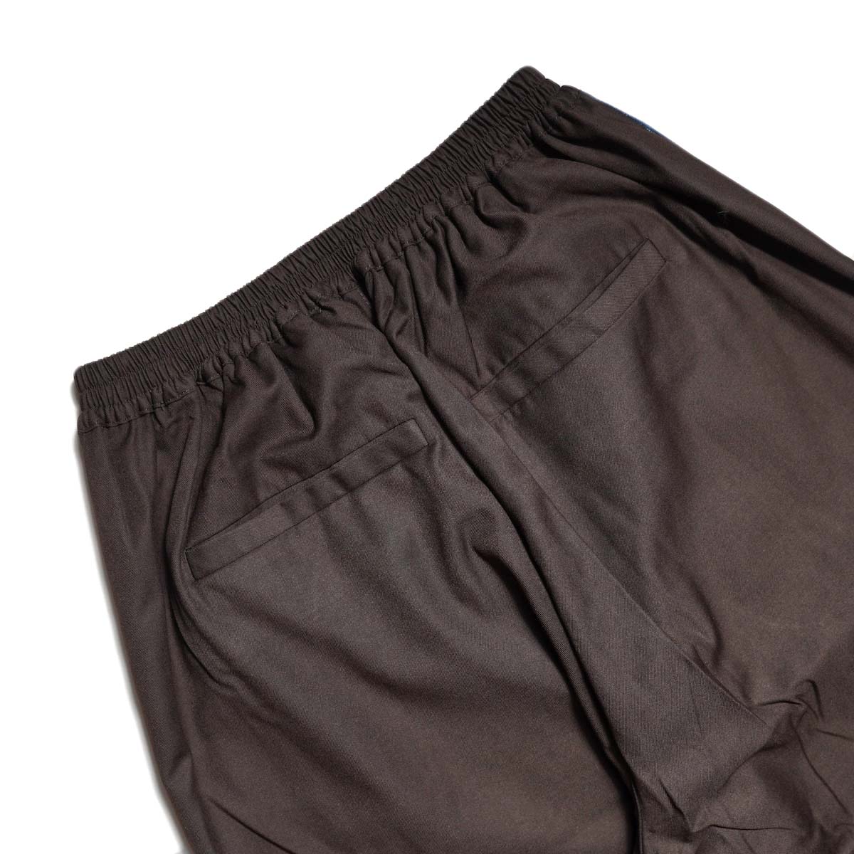 WHYTO. / SIDE VELOUR LINE PANTS (Brown) ヒップポケット