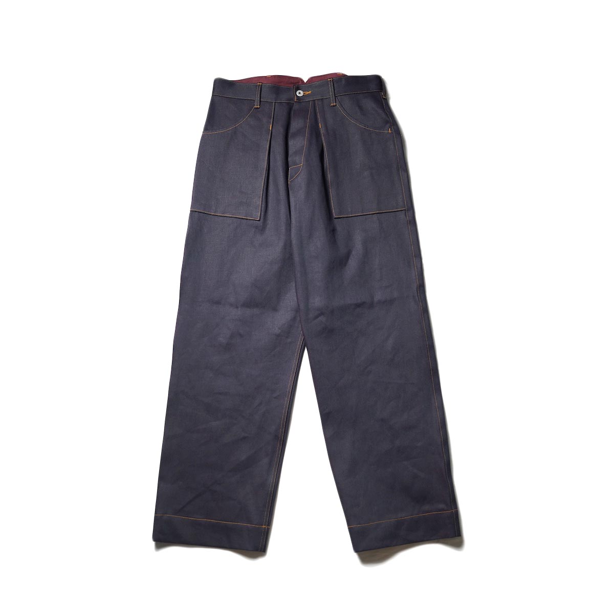 Willow Pants / P-001 BLUE/RED DENIM