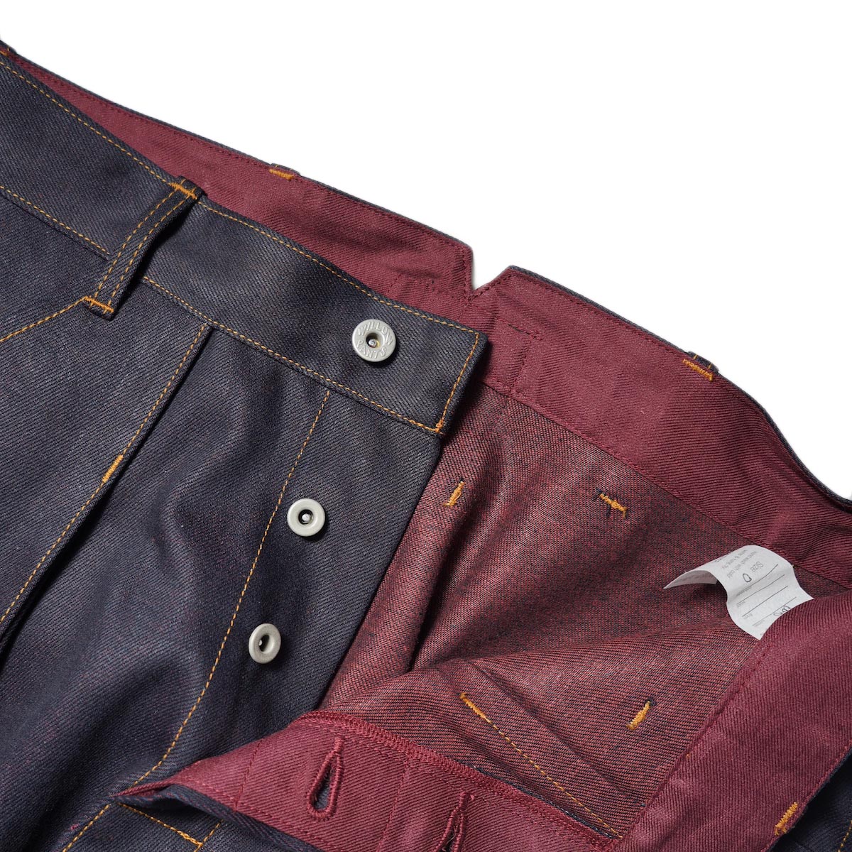 Willow Pants / P-001 BLUE/RED DENIM