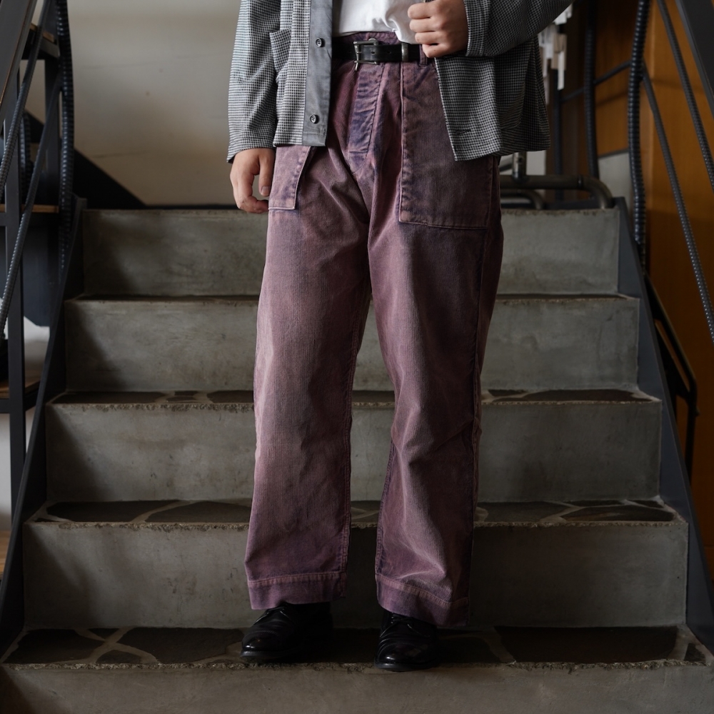 Willow Pants / P-001 L Pocket Pants (Purple Dye Corduroy)