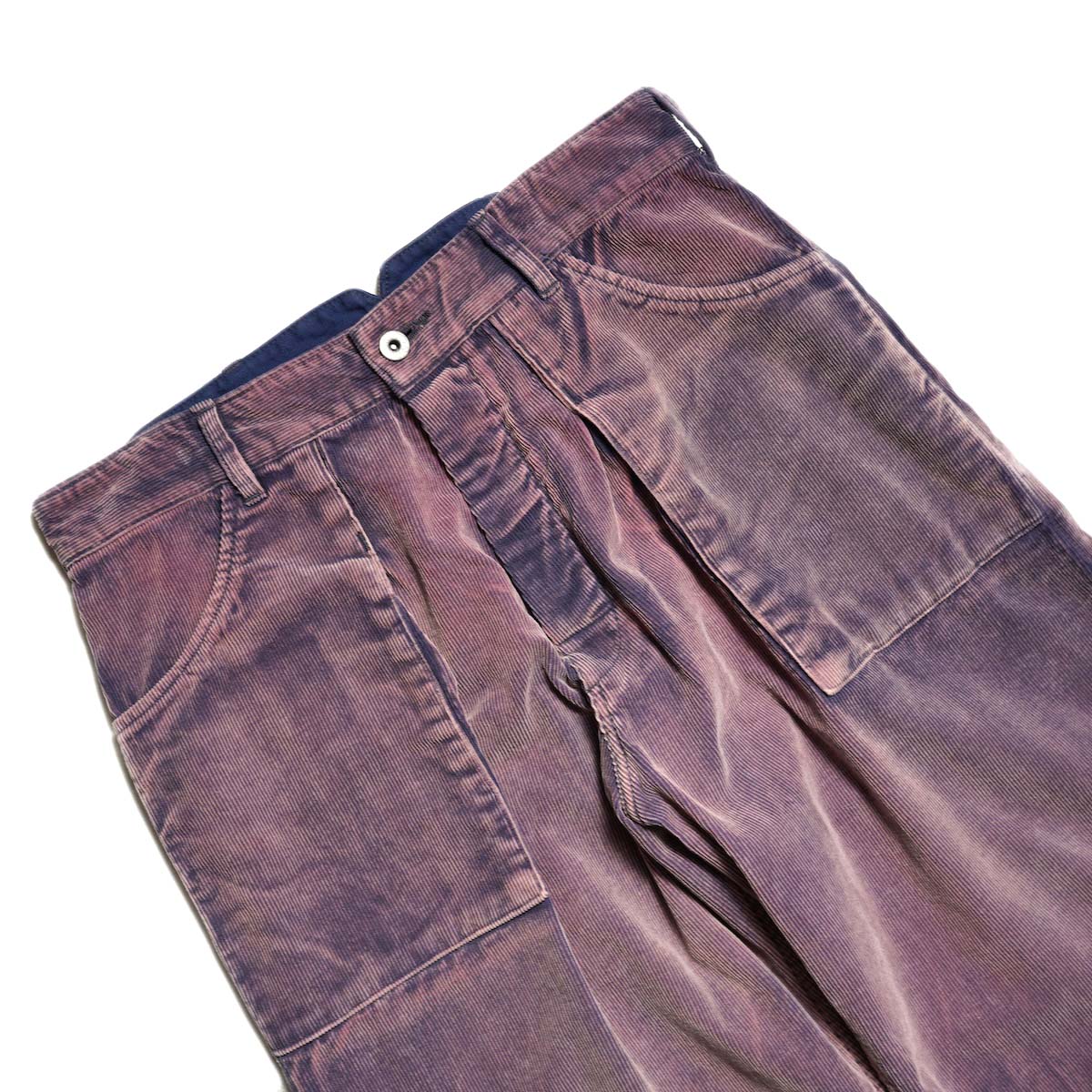 Willow Pants / P-001 L Pocket Pants (Purple Dye Corduroy)