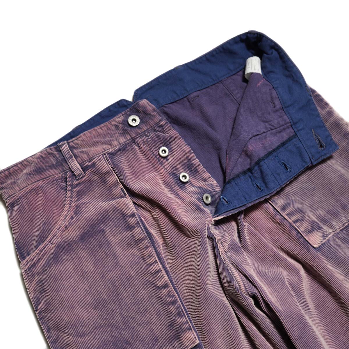 Willow Pants / P-001 L Pocket Pants (Purple Dye Corduroy)