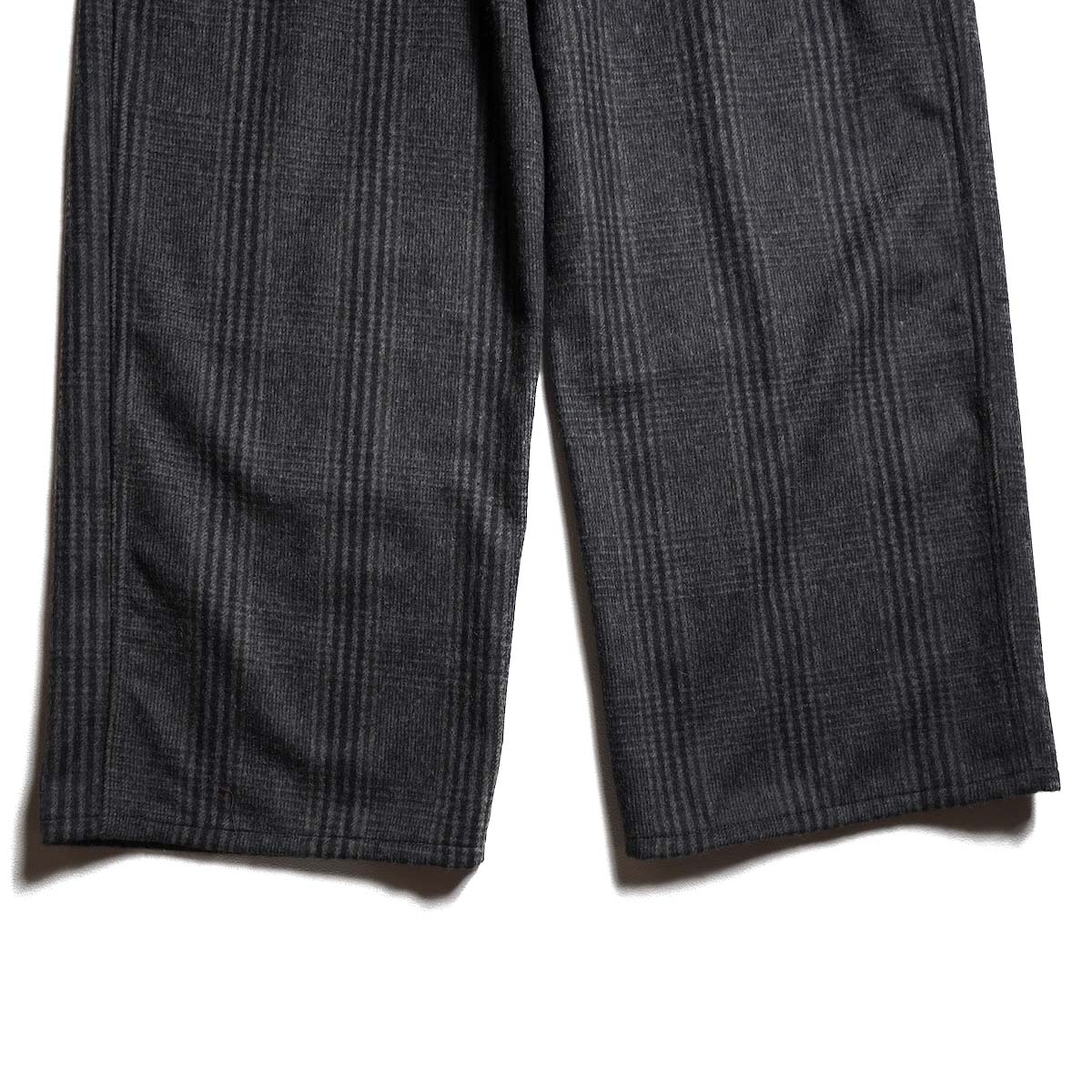 Willow Pants / P-018 Charcoal - Check 裾