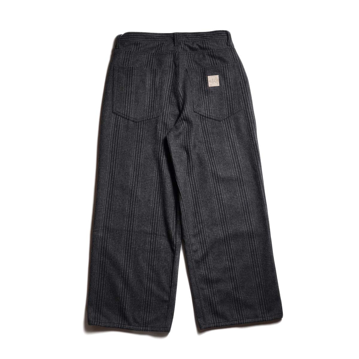 Willow Pants / P-018 Charcoal - Check 背面