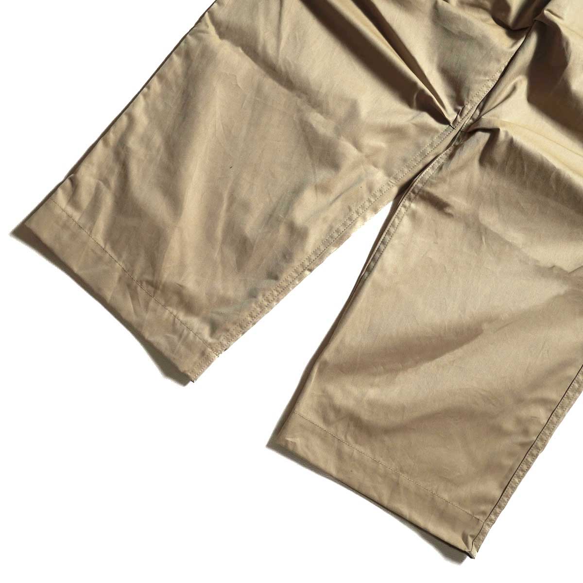 Willow Pants / P-023 PLEATS CHINO PANTS  (Beige) 裾