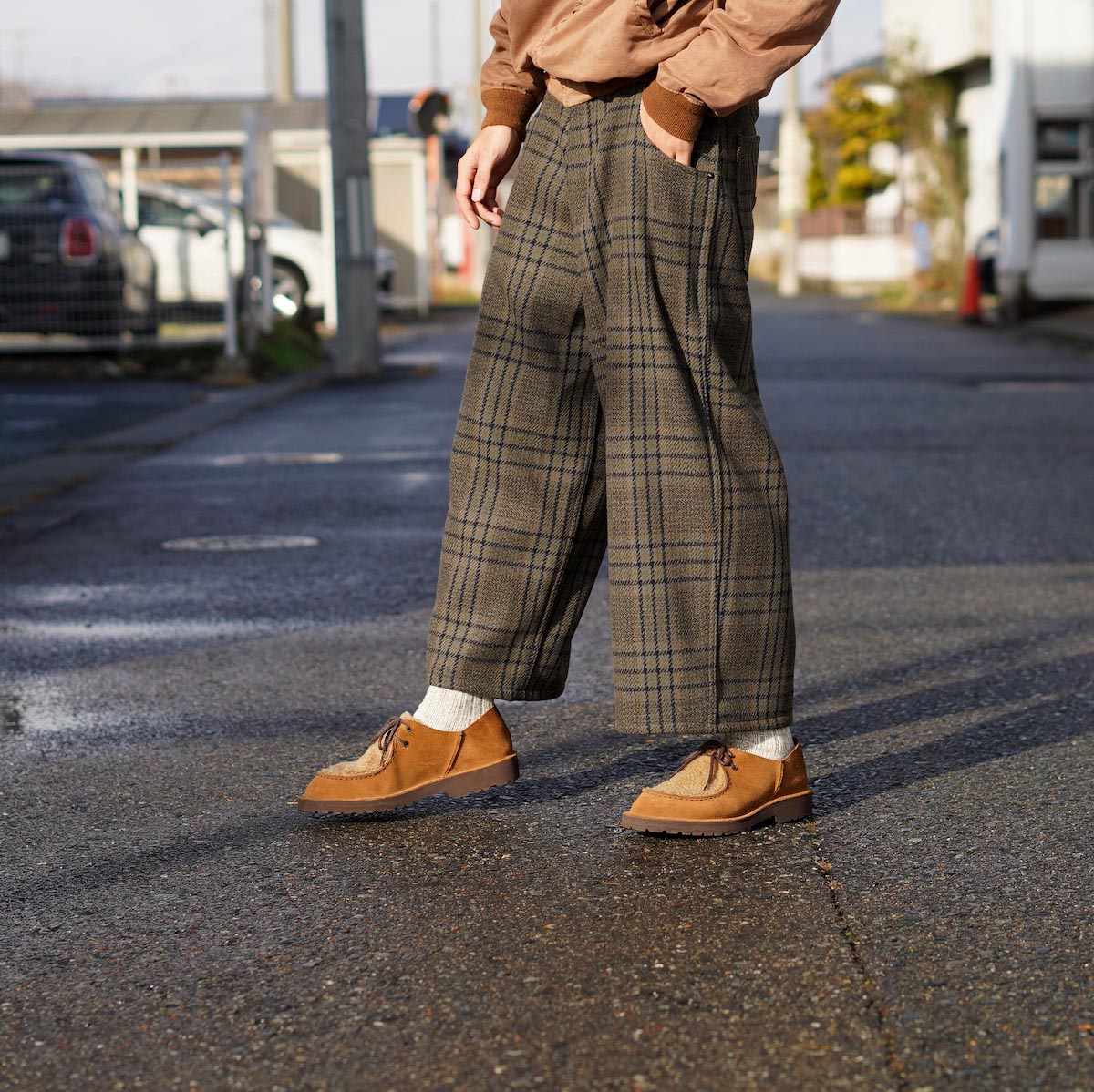 Willow Pants / P-029 Brown-Check