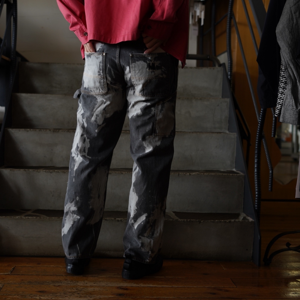 Yuichiro Iida / Y-001 Painter Denim (Black Bleach)