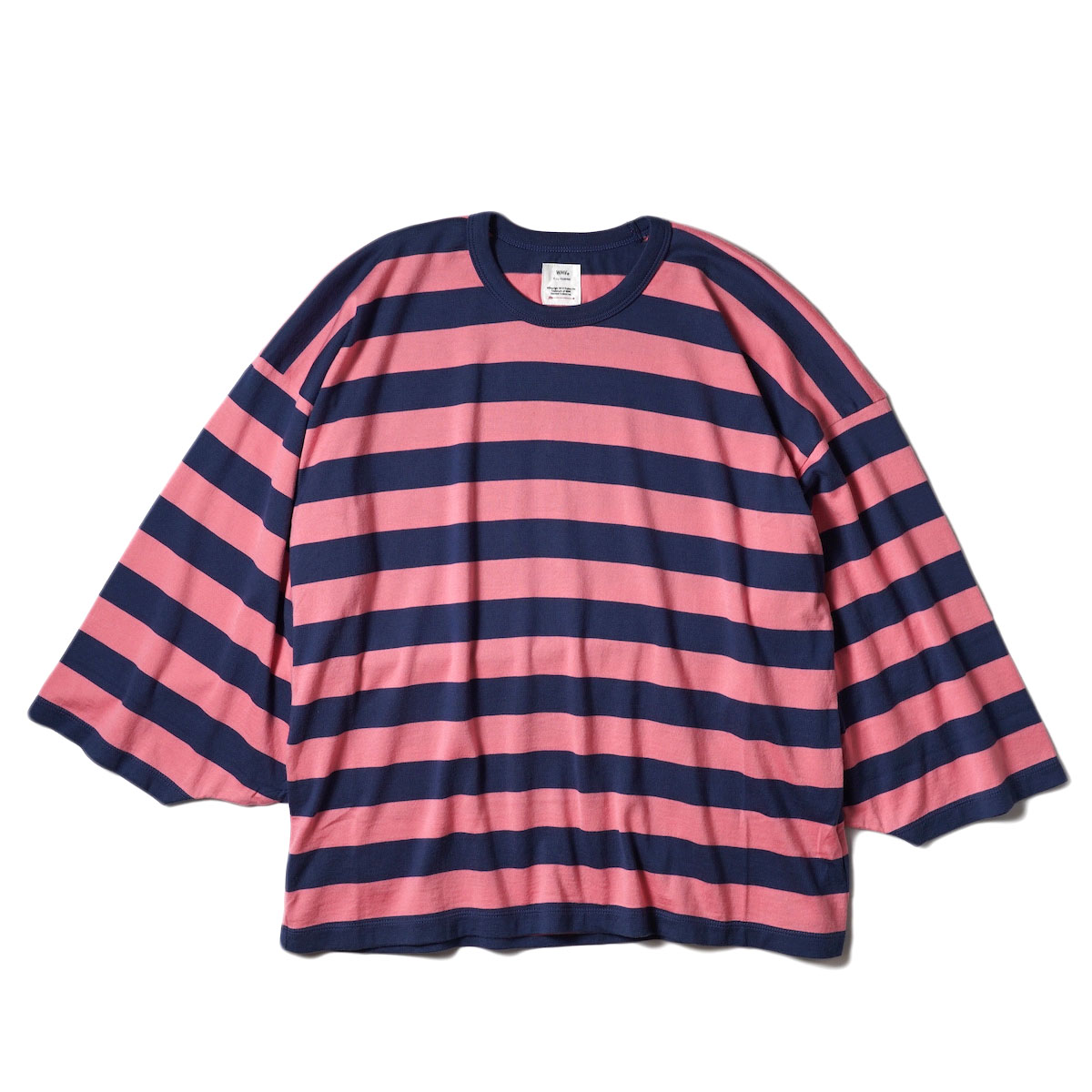 WMV / KIMONO BORDER TEE (Purple) 正面