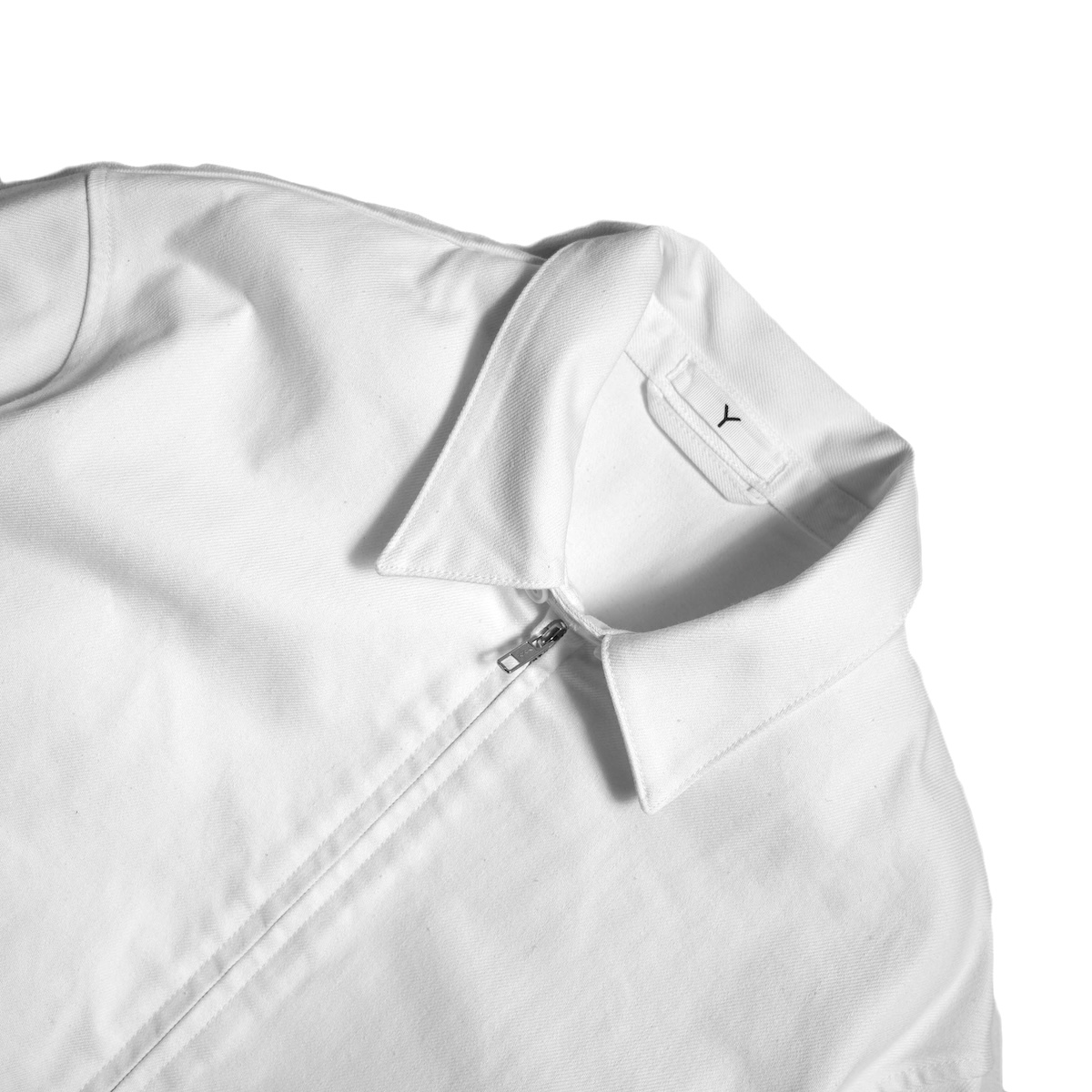 Y / 13oz ORGANIC COTTON DENIM BLOUSON (White)
