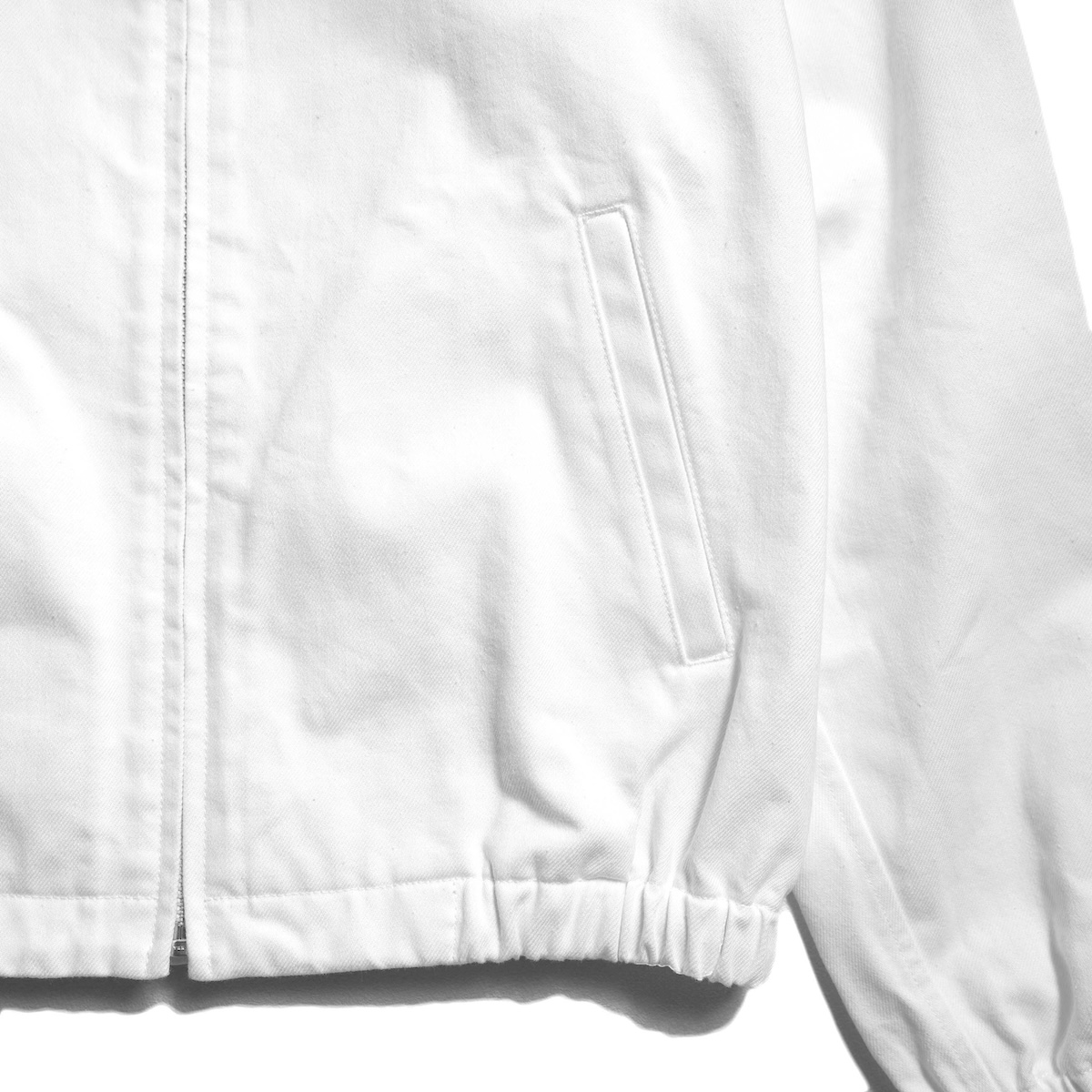 Y / 13oz ORGANIC COTTON DENIM BLOUSON (White)