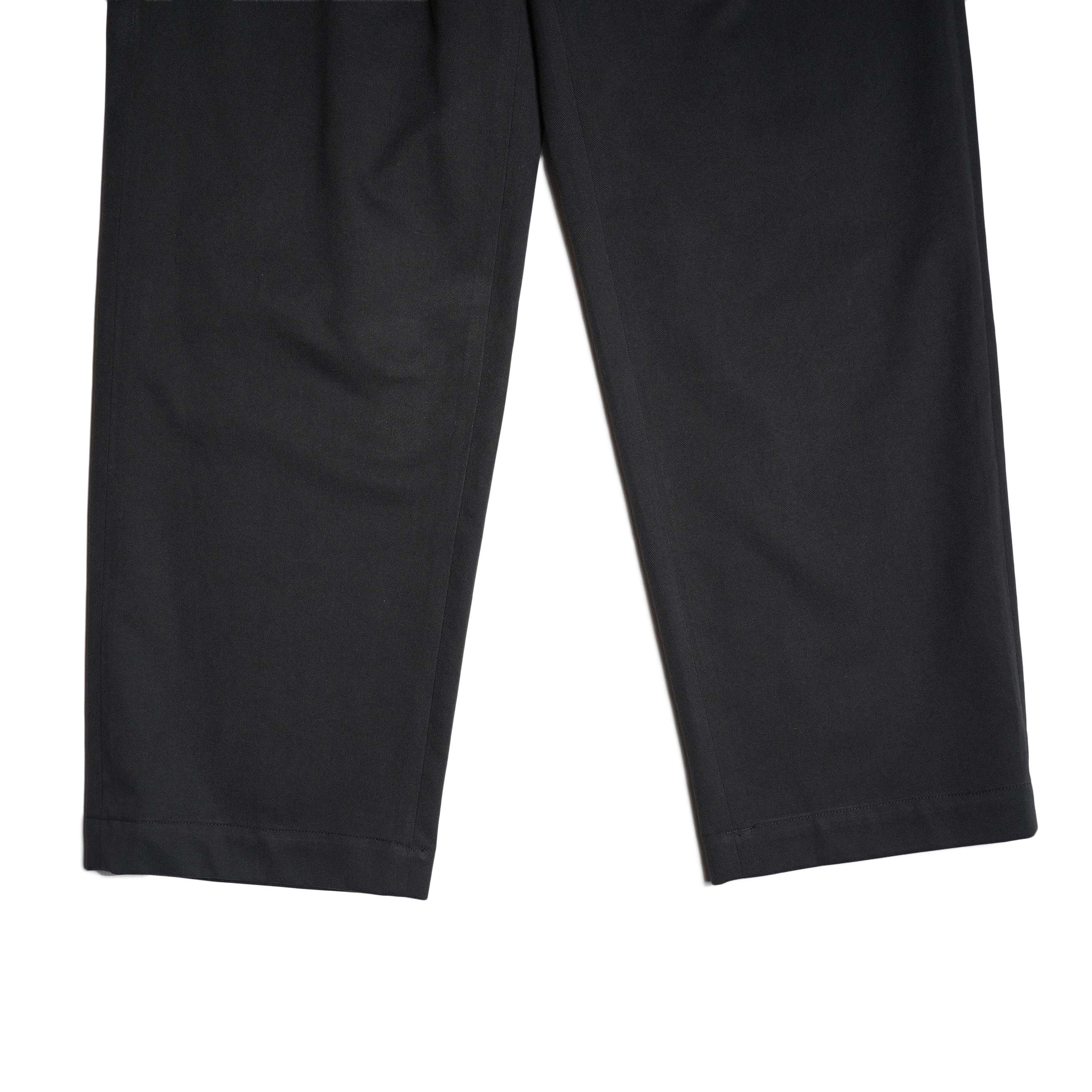 Y / ORGANIC COTTON TENCEL CHINO TROUSERS (Black) 裾