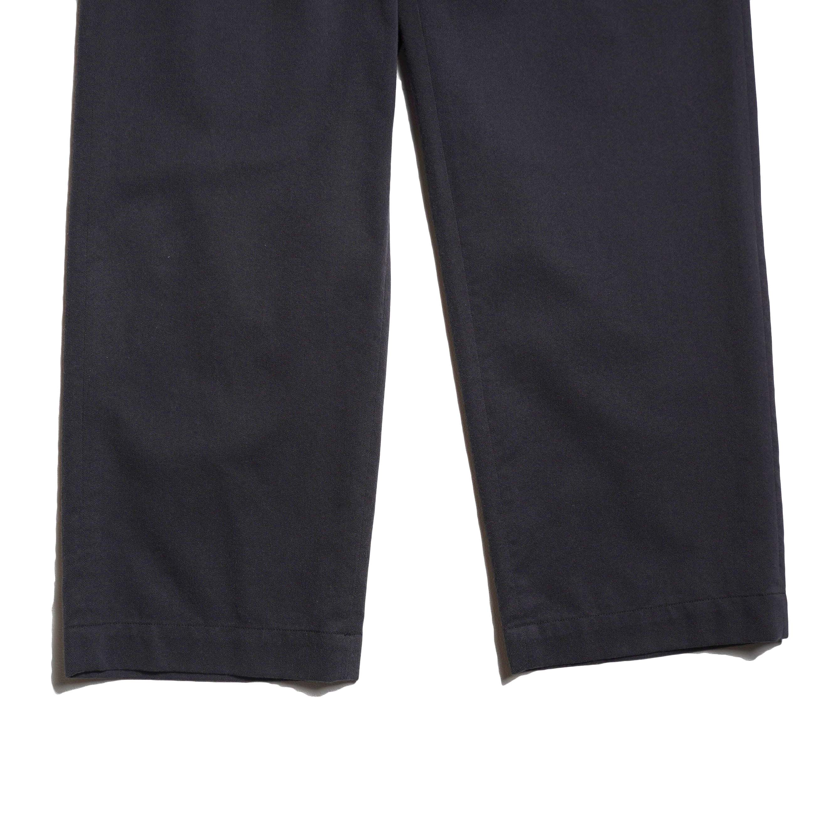 Y / ORGANIC COTTON TENCEL CHINO TROUSERS (Navy) 裾