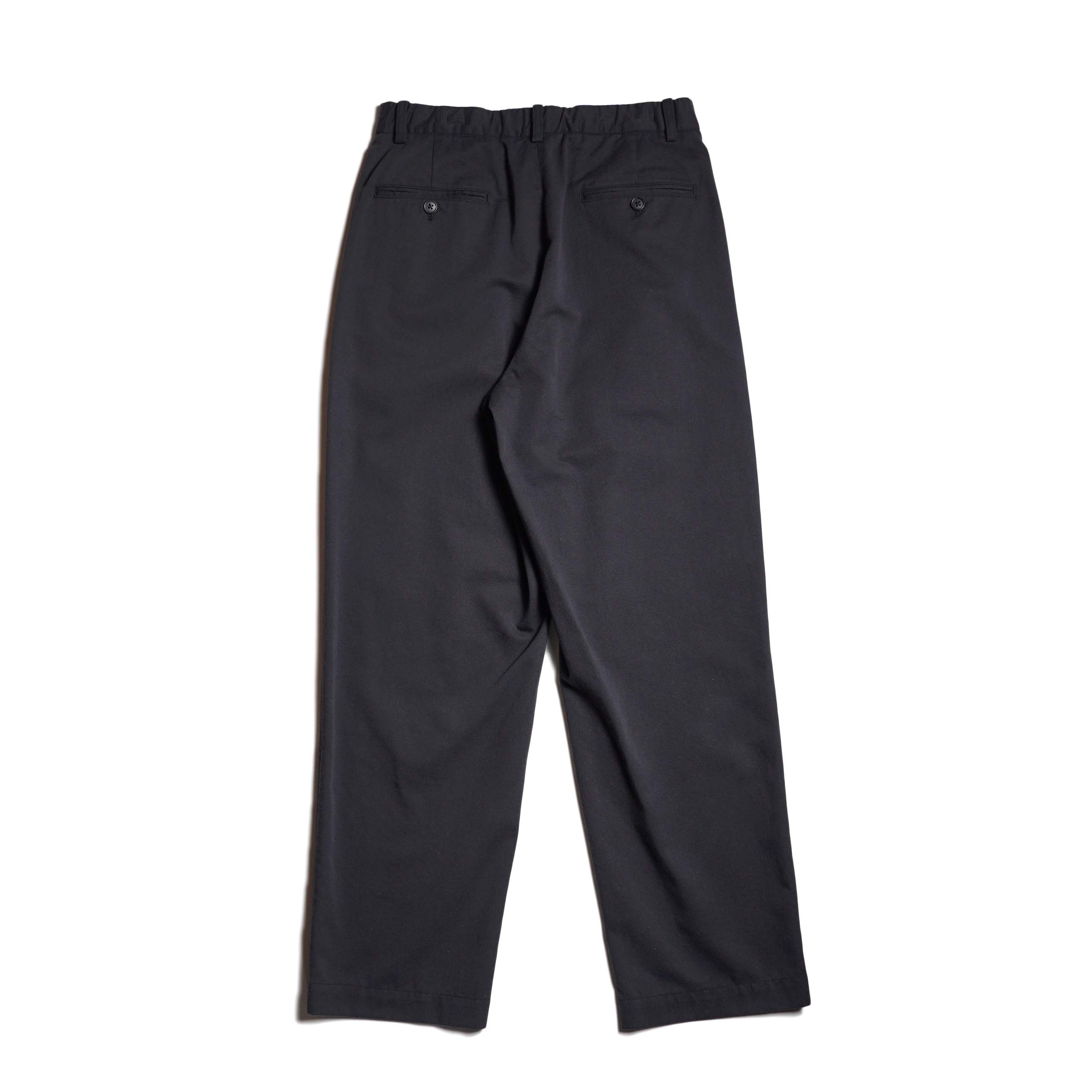 Y / ORGANIC COTTON TENCEL CHINO TROUSERS (Navy) 背面