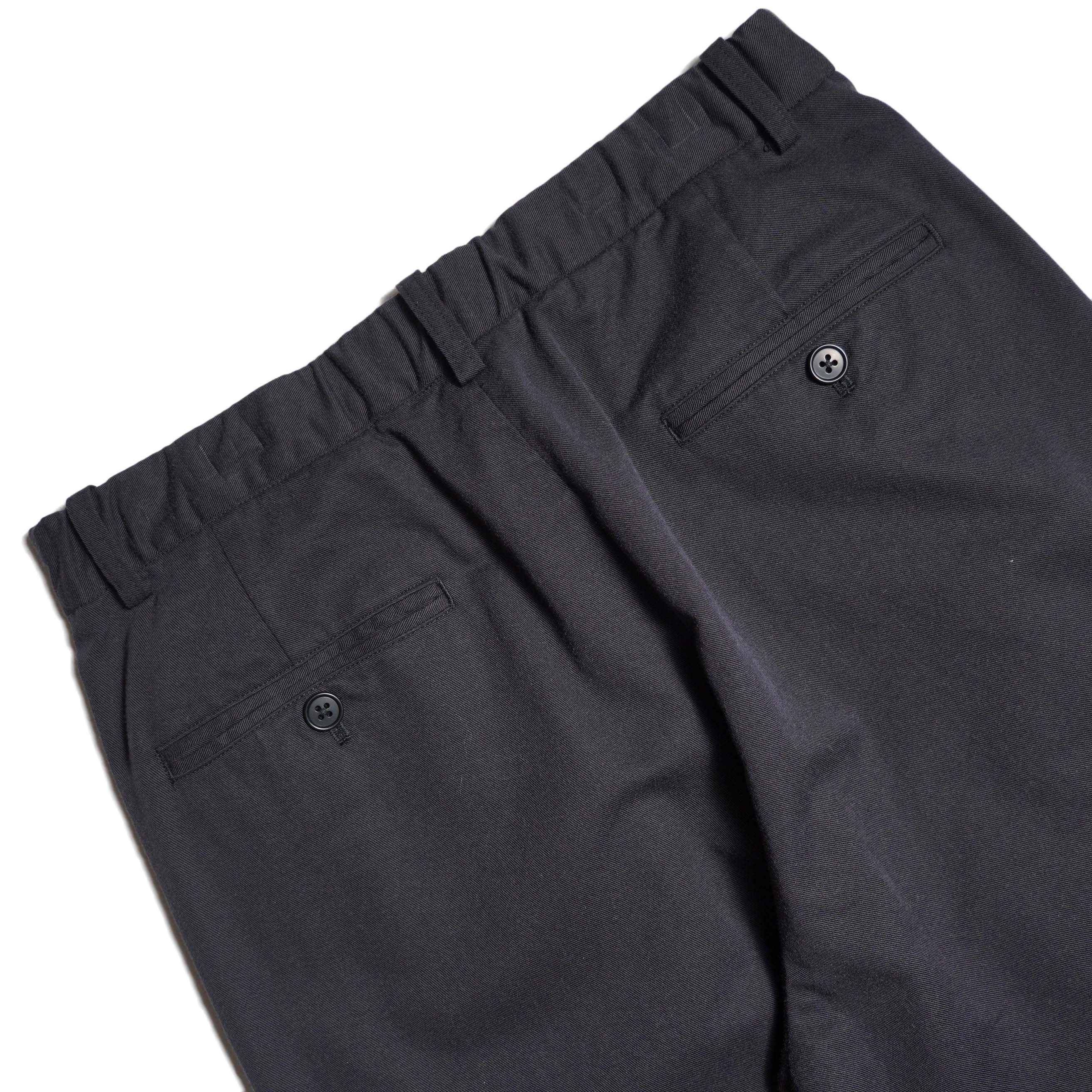 Y / ORGANIC COTTON TENCEL CHINO TROUSERS (Navy) ヒップポケット