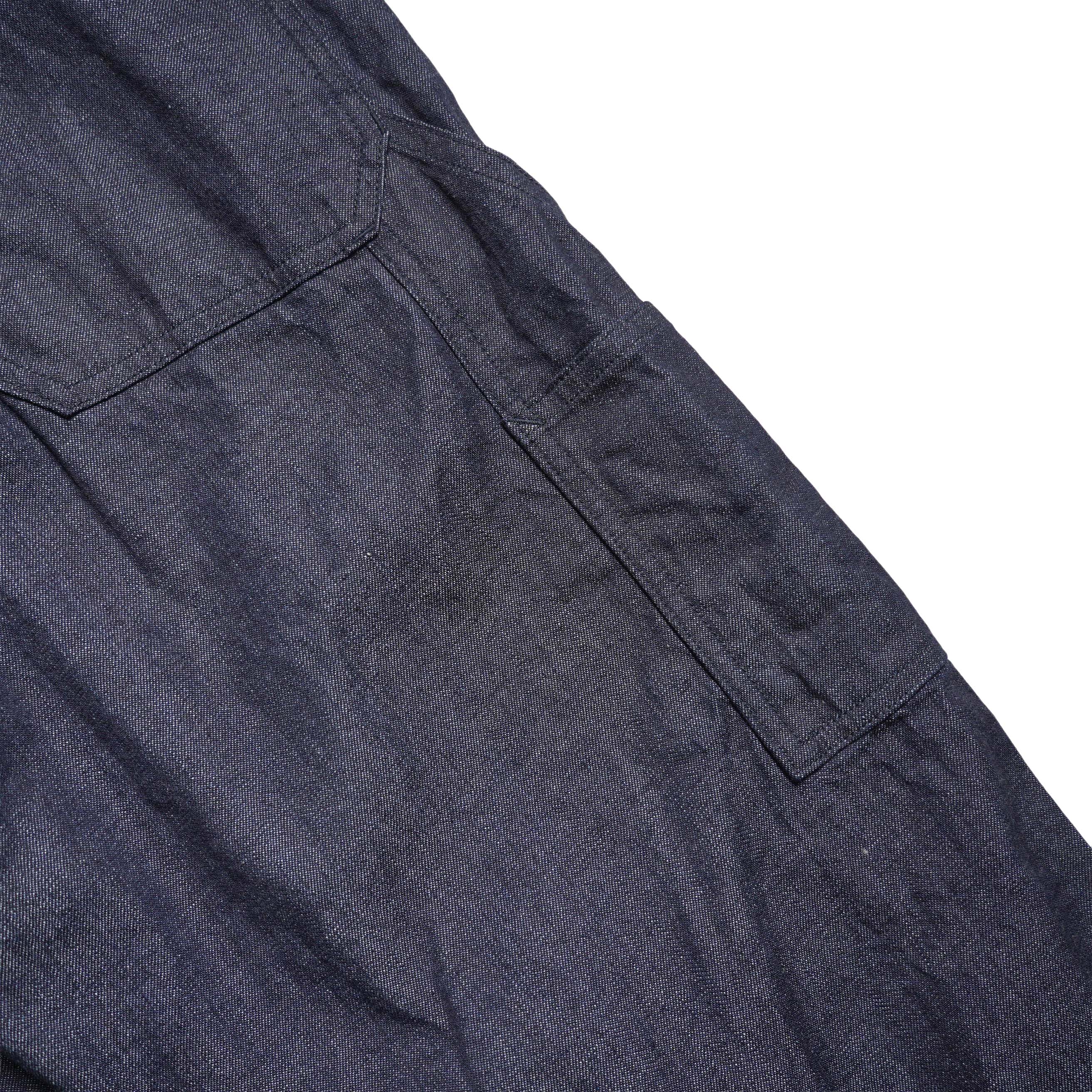 Y / ORGANIC COTTON LIGHT DENIM PAINTER PANTS (Navy) ツールポケット